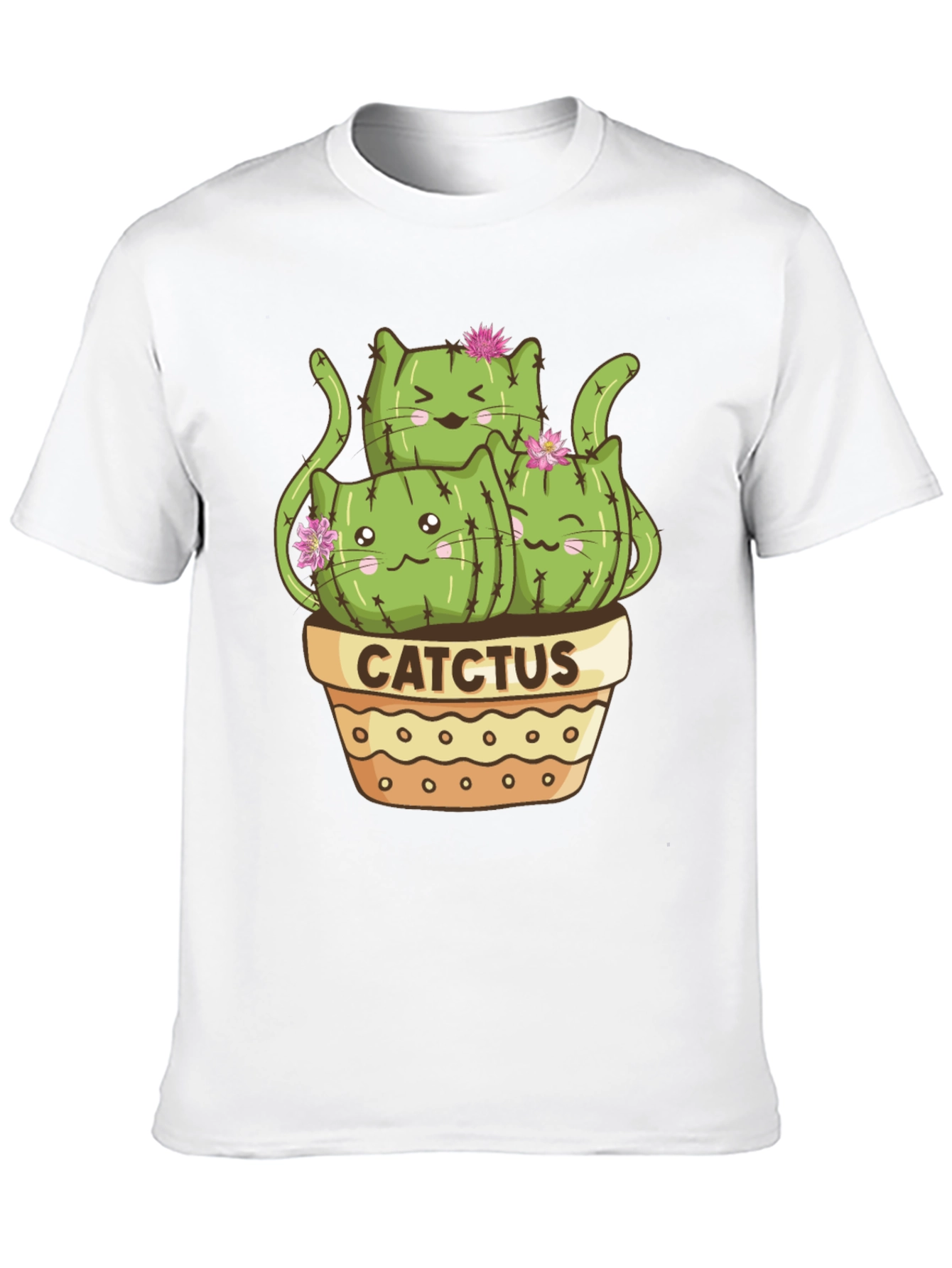 Cute Cactcus Cat T-Shirt