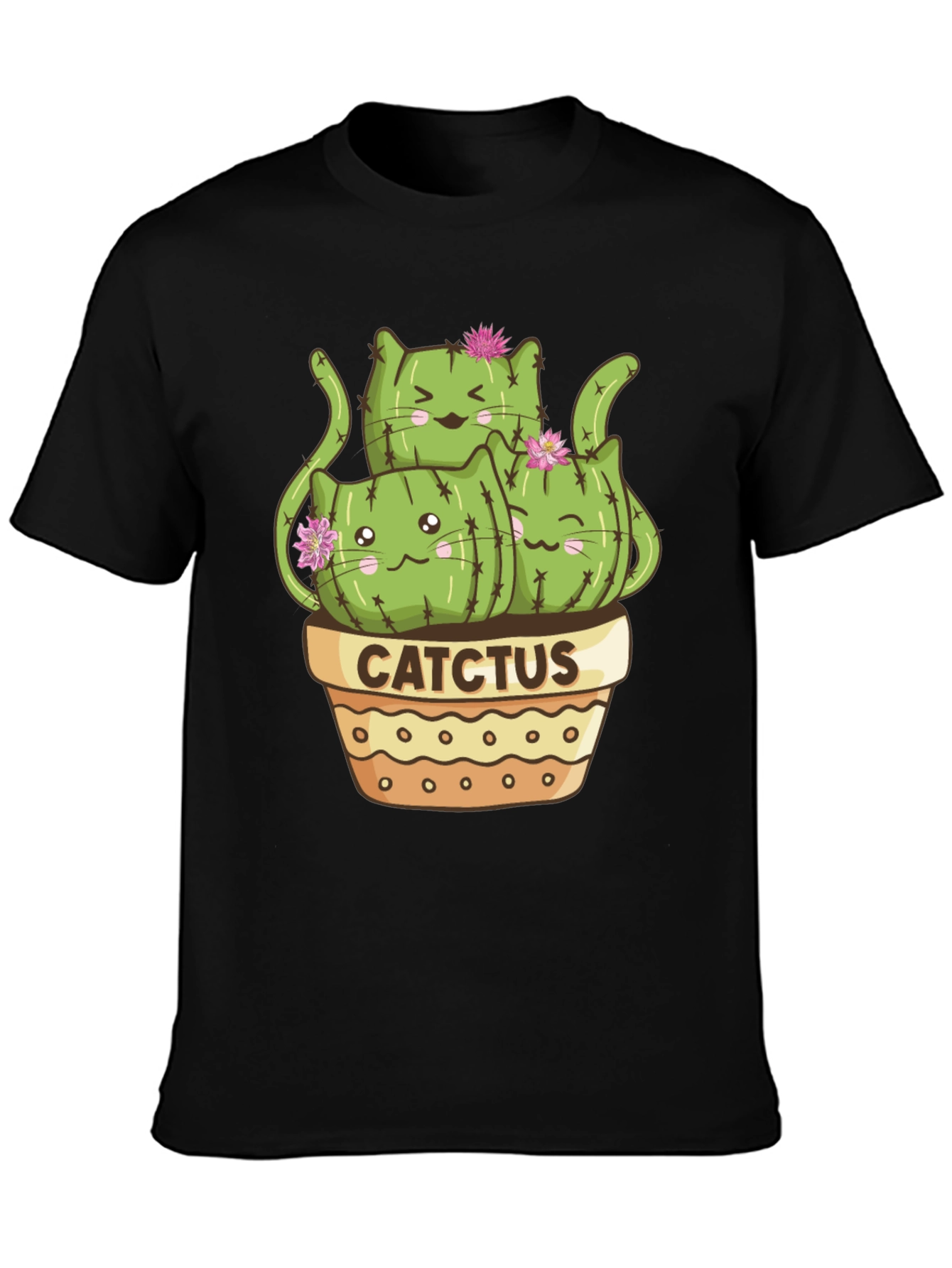 Cute Cactcus Cat T-Shirt