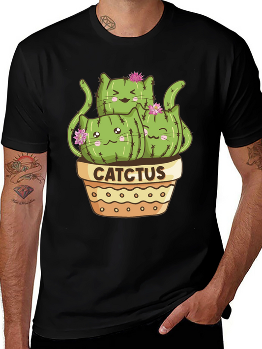 Cute Cactcus Cat T-Shirt