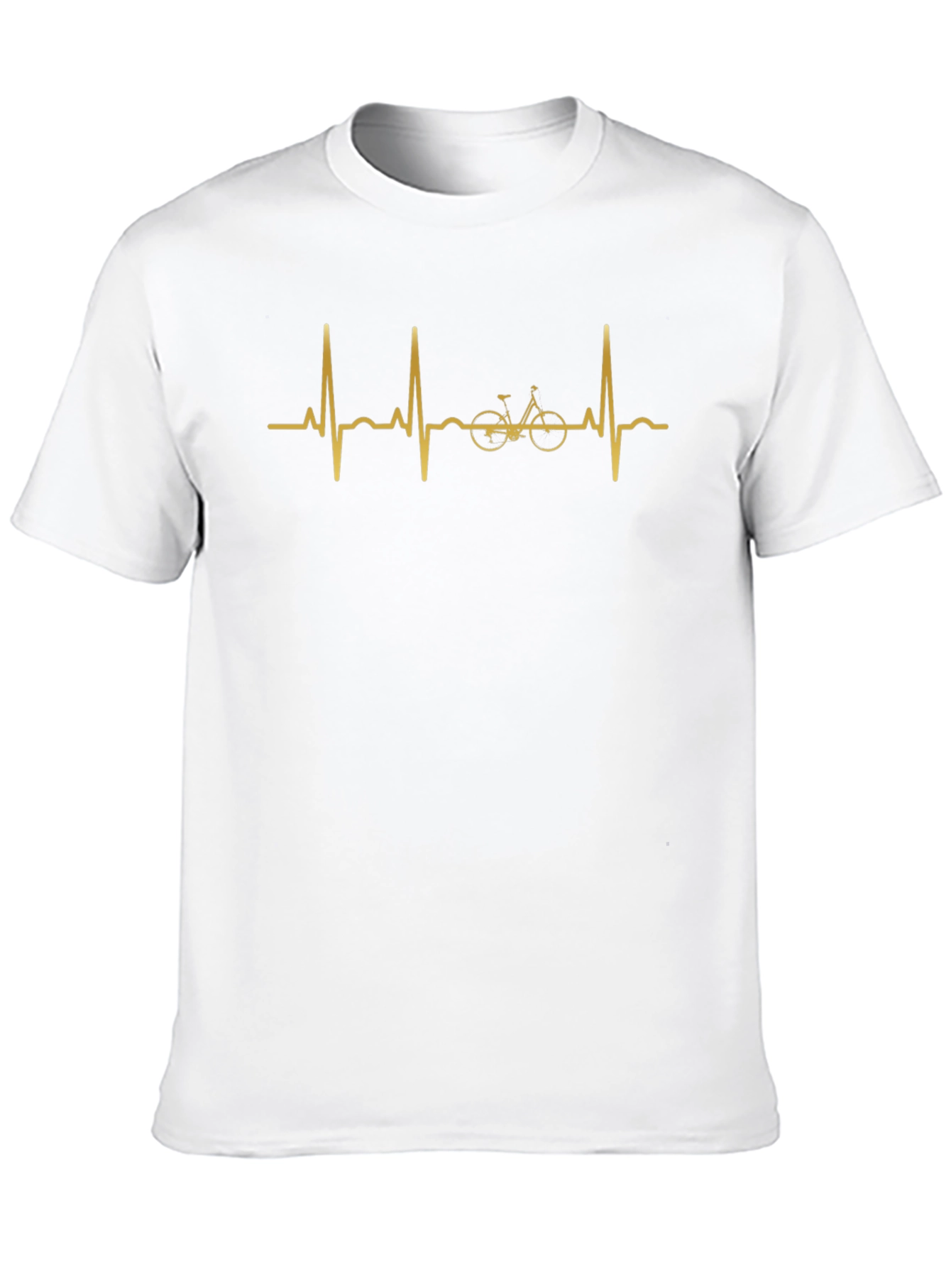 Cycling Heartbeat T-Shirt: Ride Your Passion!