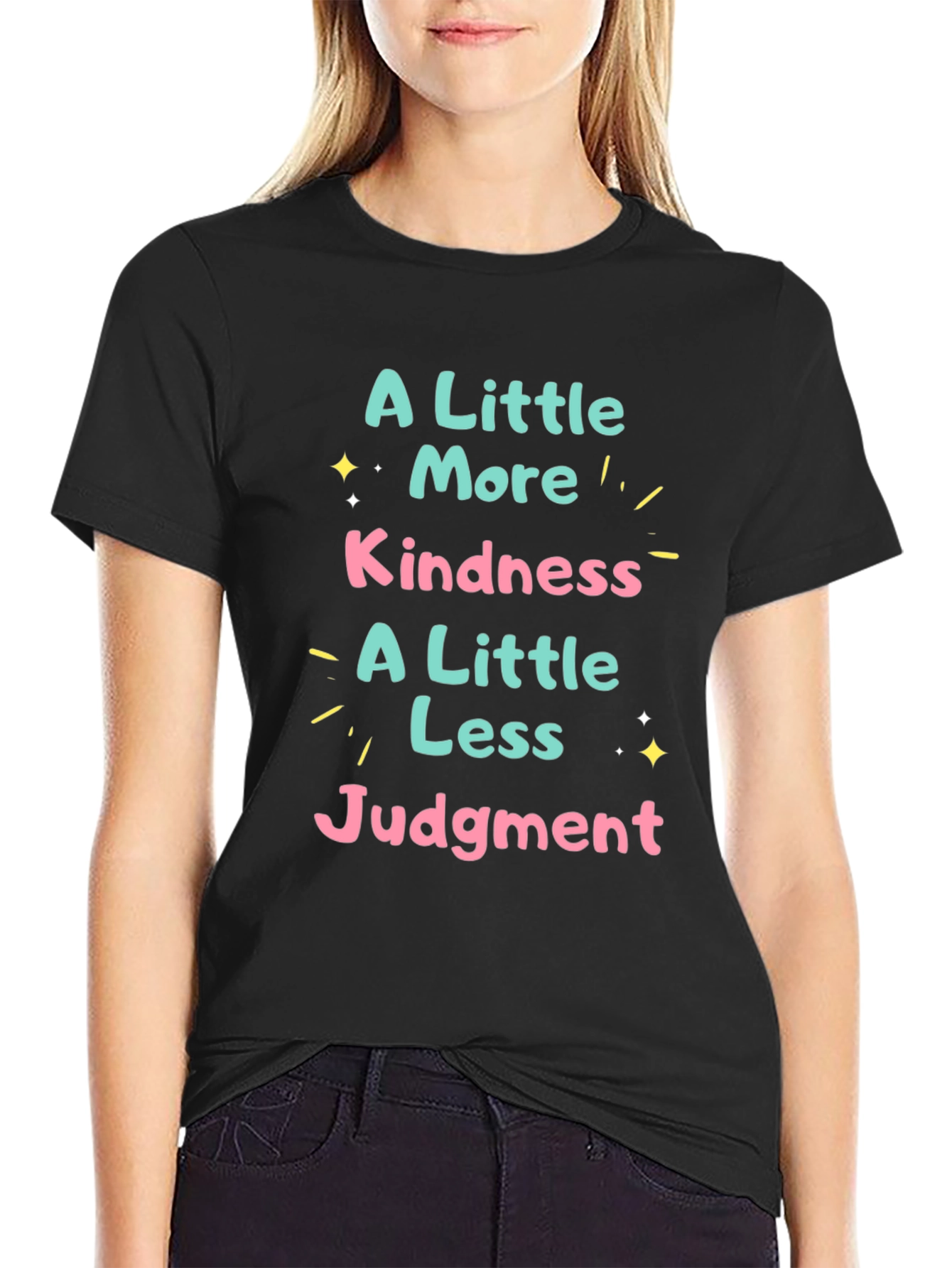 Kindness & Judgement Graphic Tee - Soft Cotton Blend