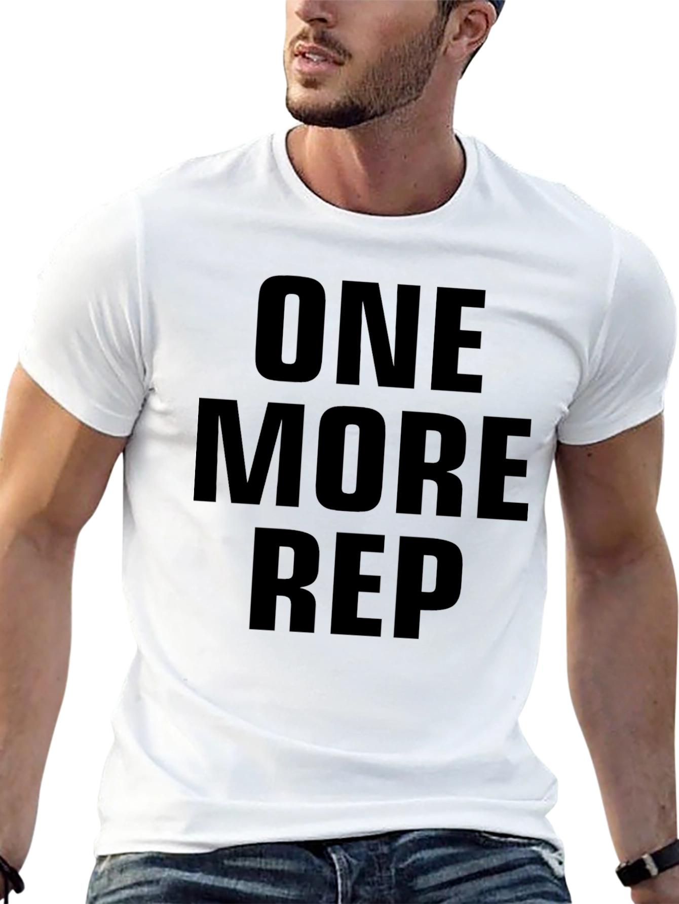 One More Rep Black T-Shirt