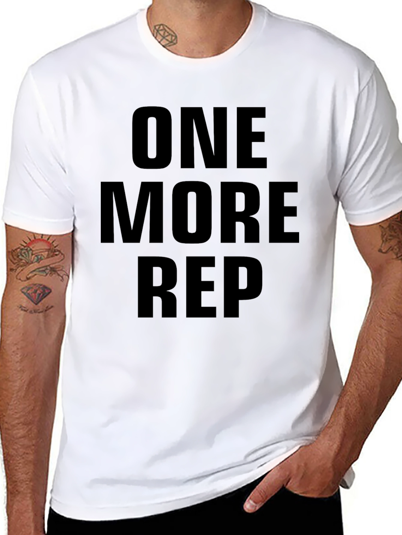 One More Rep Black T-Shirt