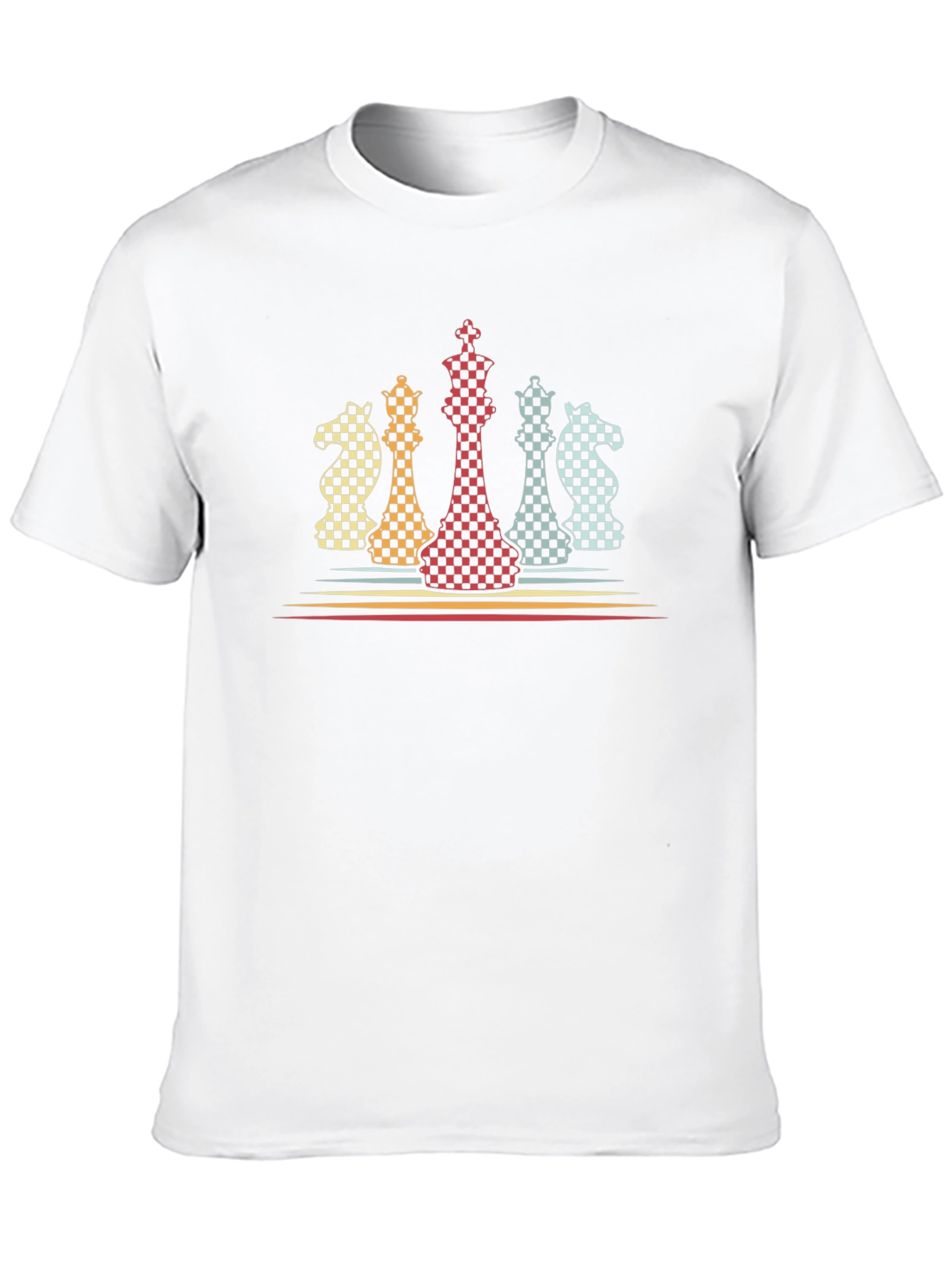Chess Piece Graphic Tee - Retro Chess Player Shirt