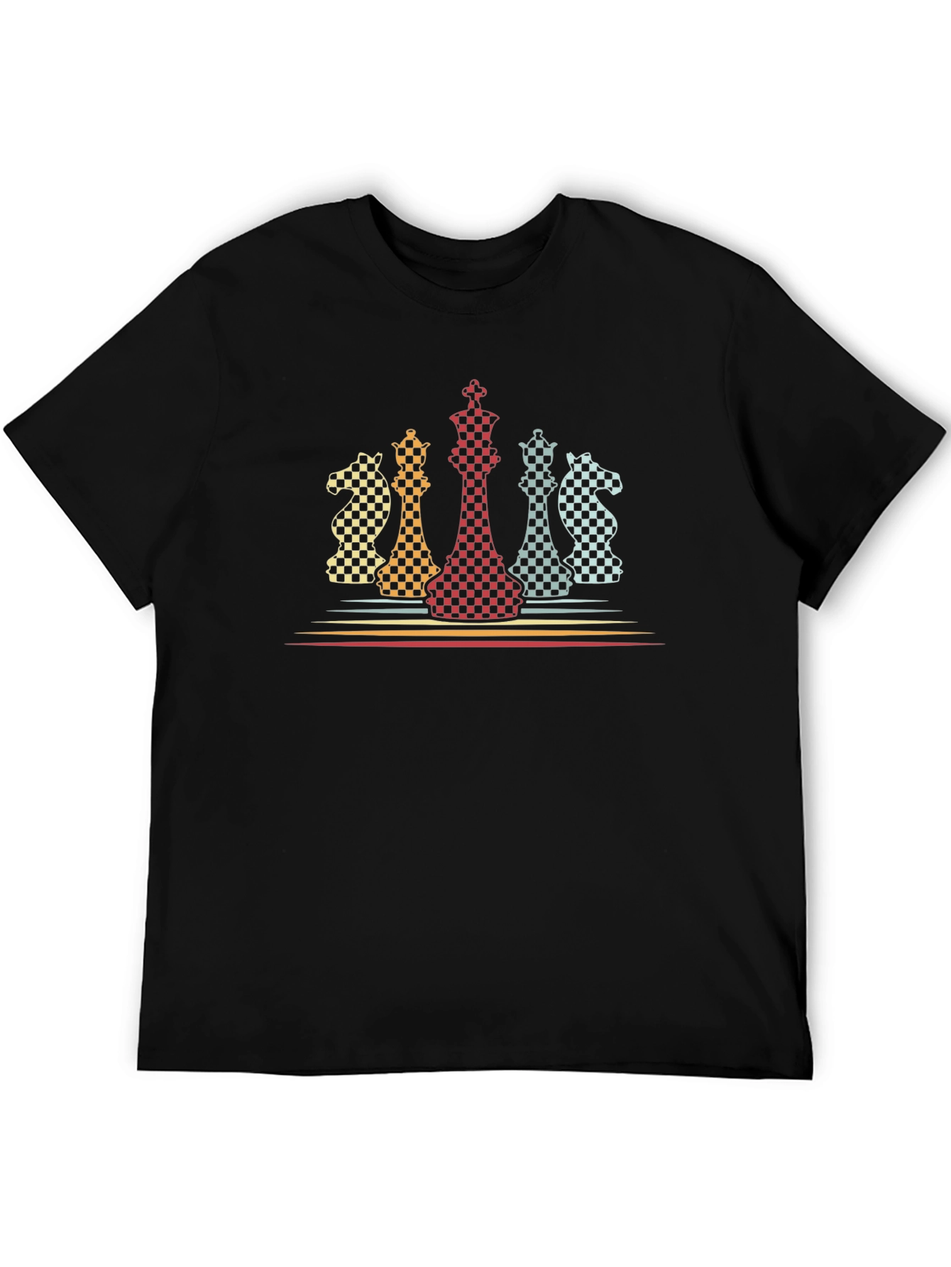 Chess Piece Graphic Tee - Retro Chess Player Shirt