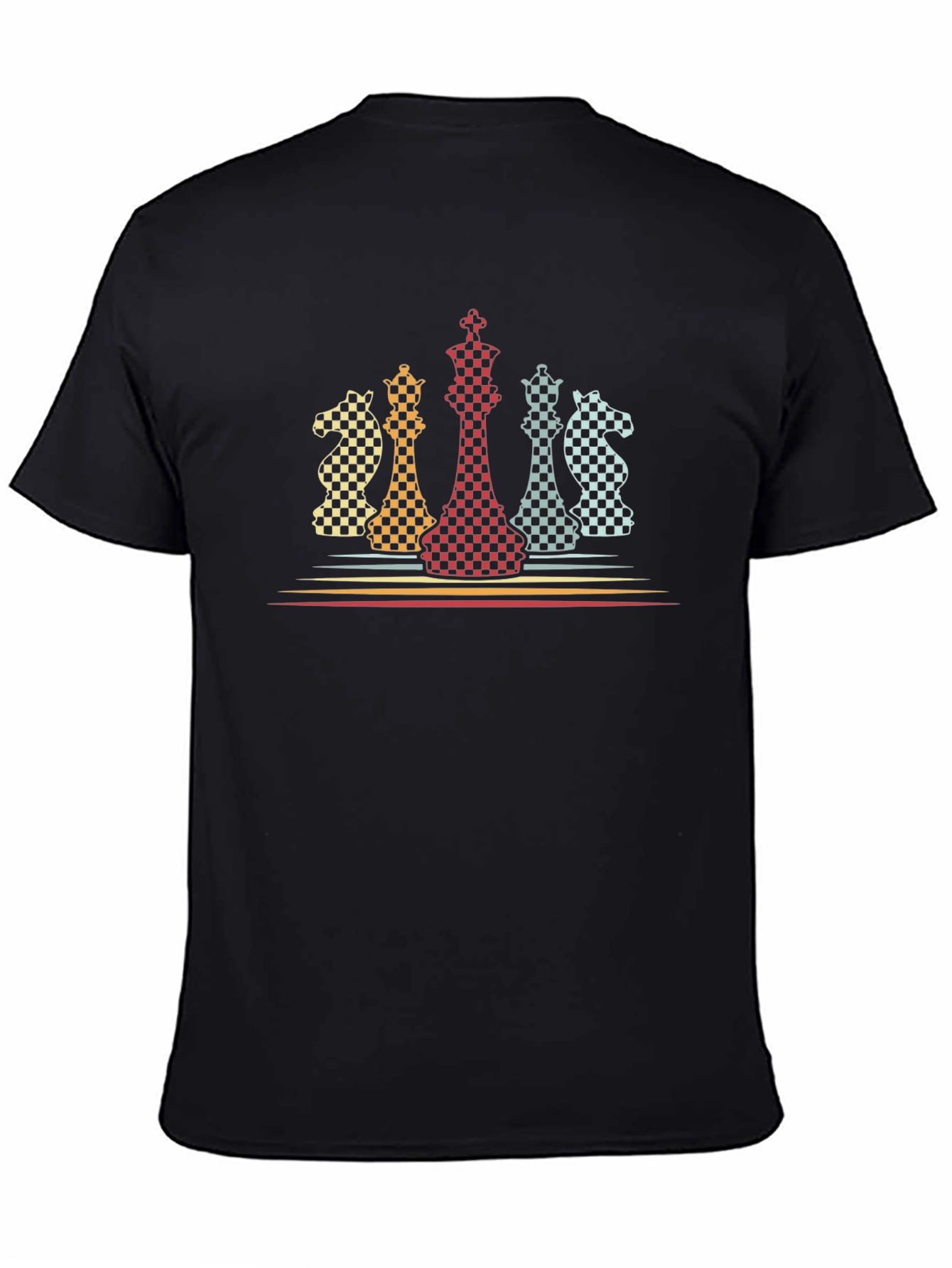 Chess Piece Graphic Tee - Retro Chess Player Shirt