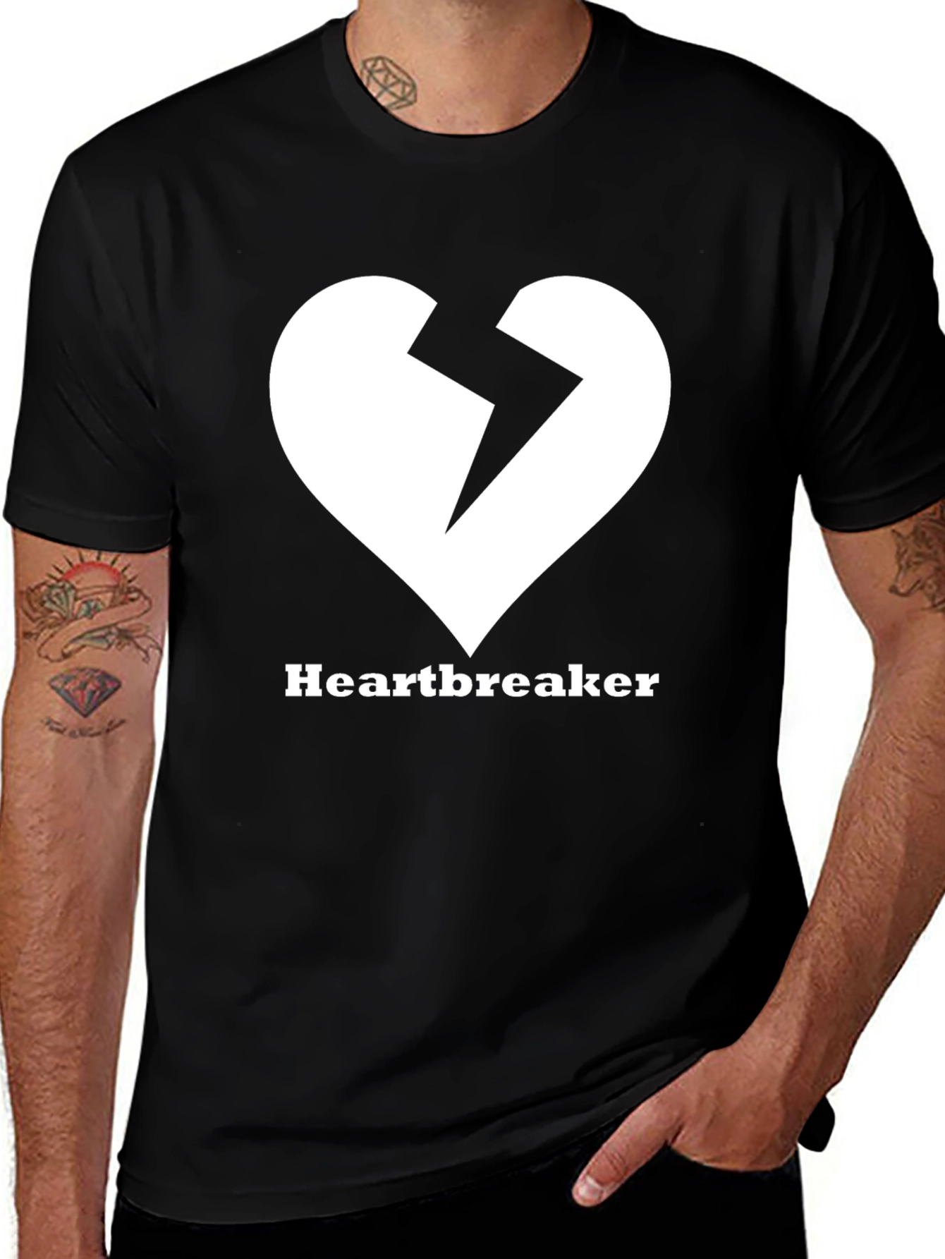 Heartbreaker Graphic Tee - Black