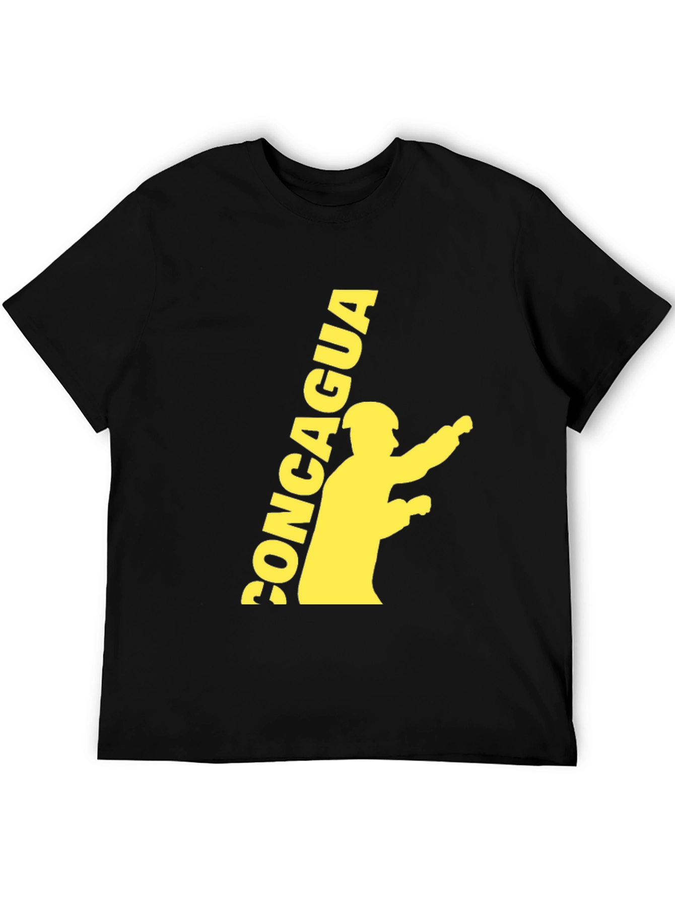 Black Tee with CONCAGUA Graphic