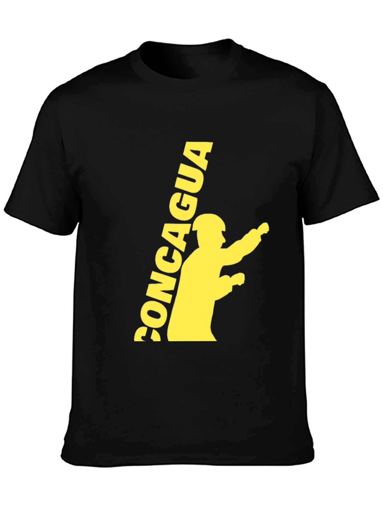 Black Tee with CONCAGUA Graphic