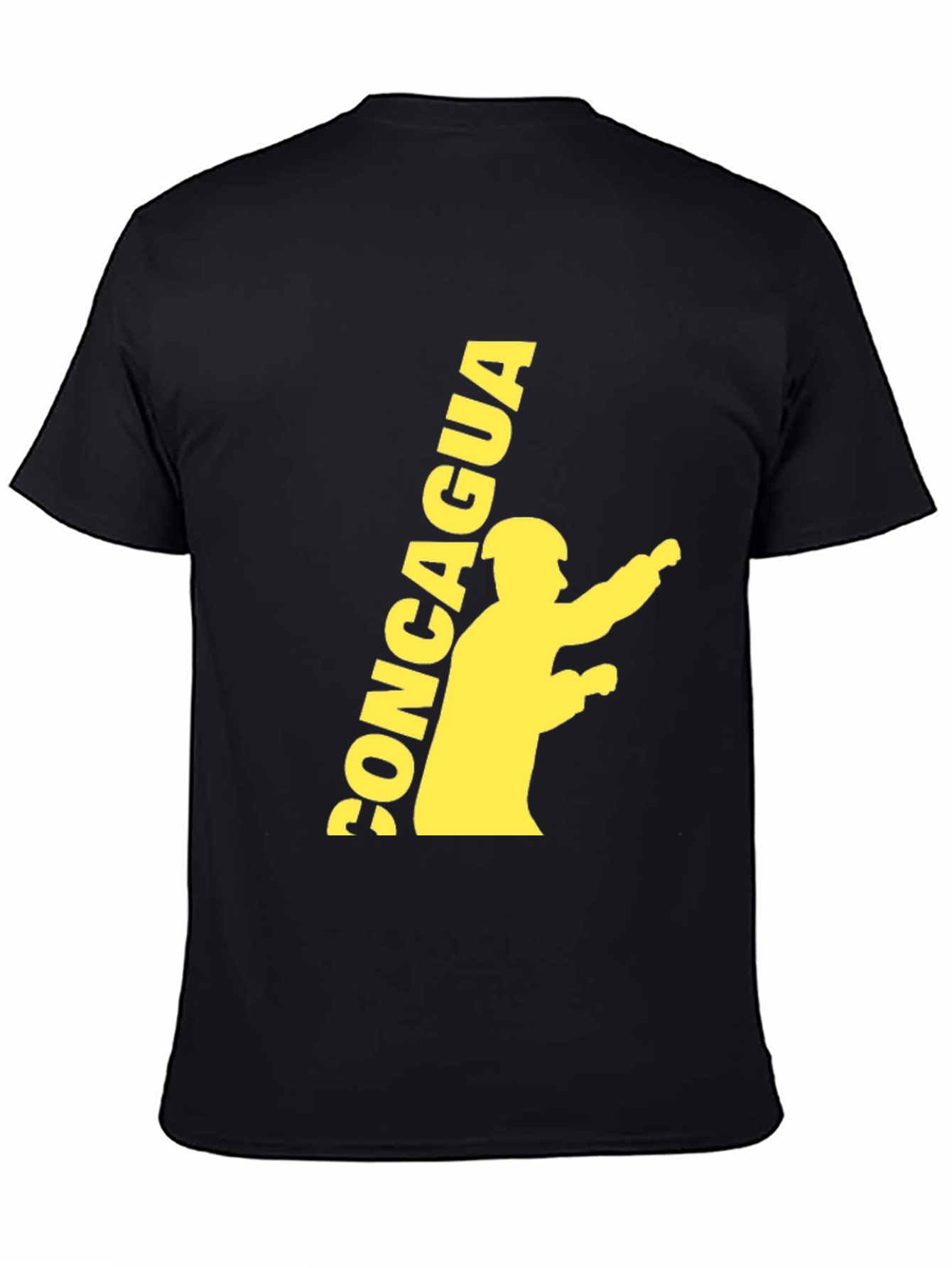 Black Tee with CONCAGUA Graphic