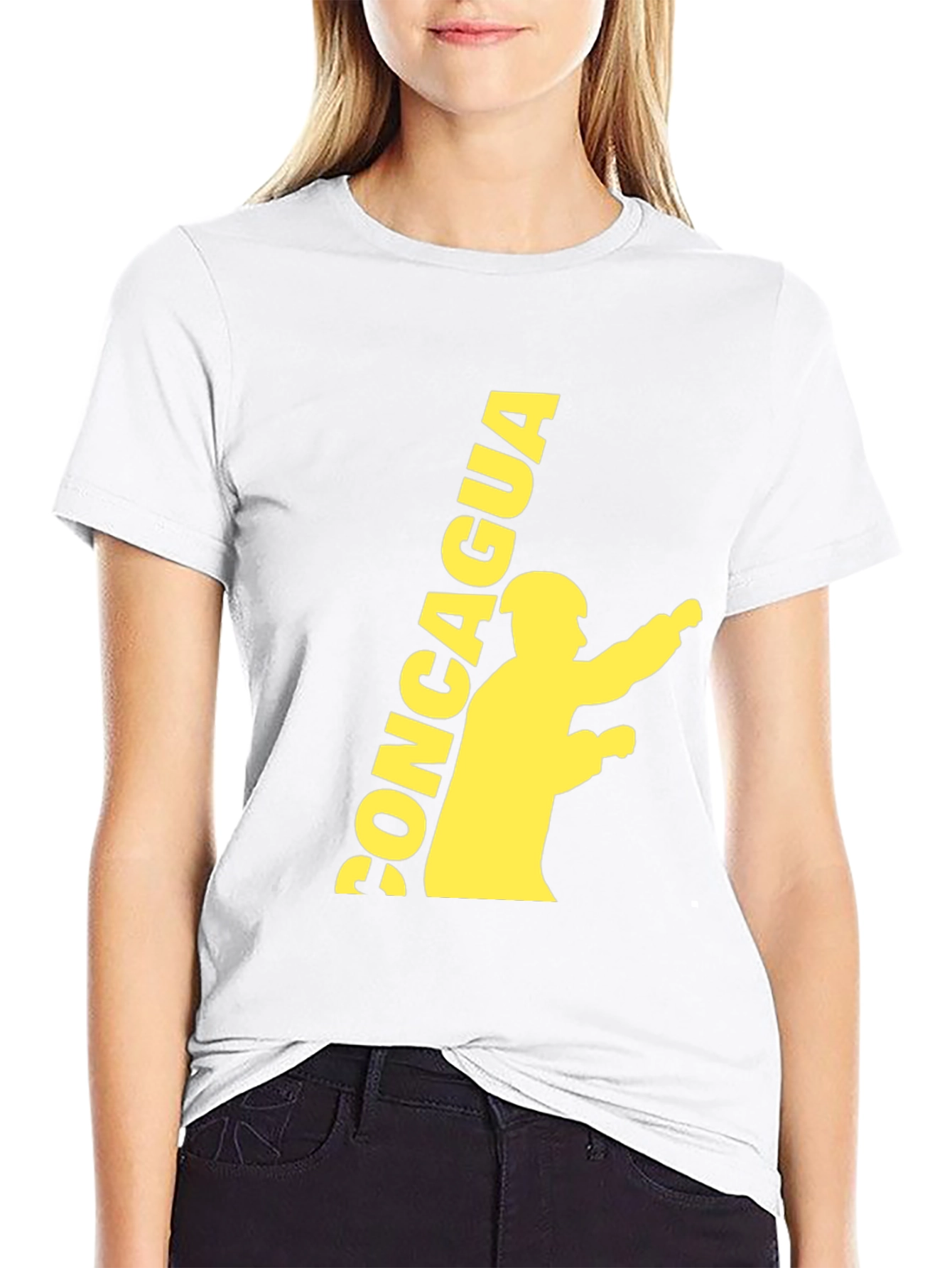 Black Tee with CONCAGUA Graphic
