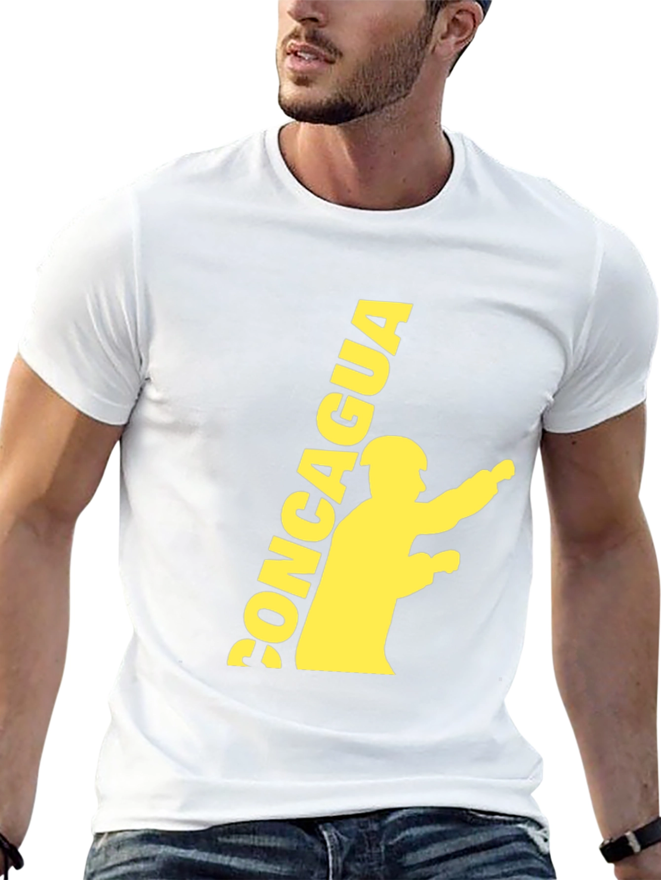 Black Tee with CONCAGUA Graphic