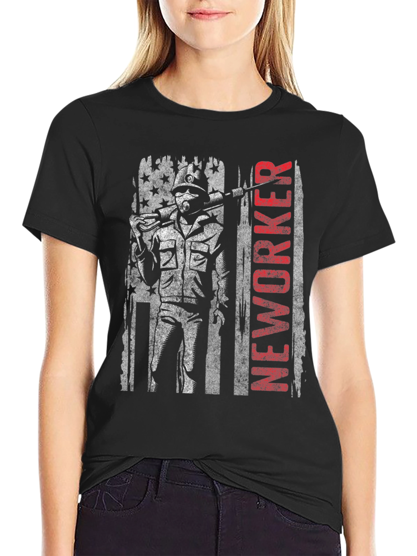 NEWORKER American Flag Graphic Tee