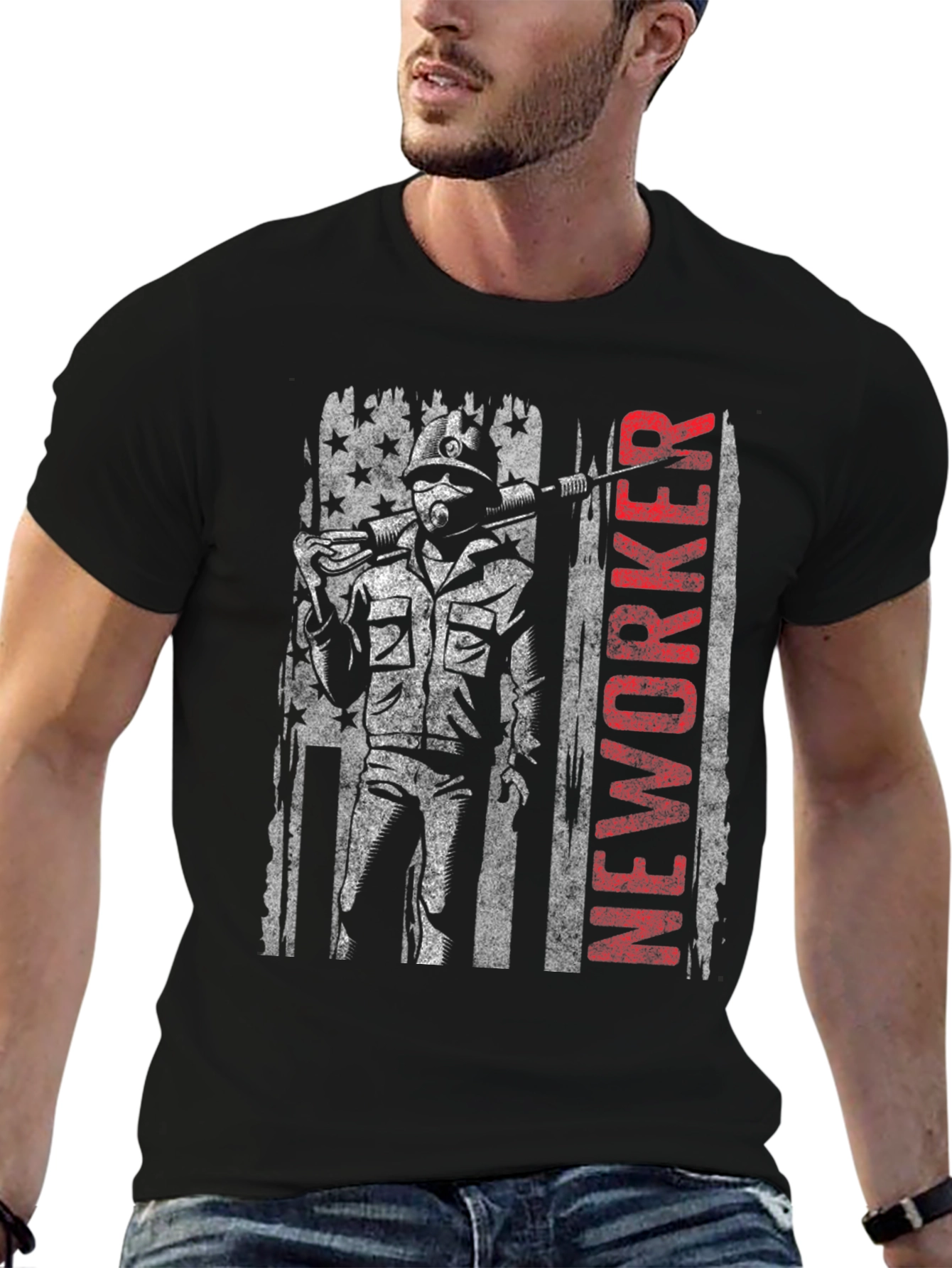 NEWORKER American Flag Graphic Tee
