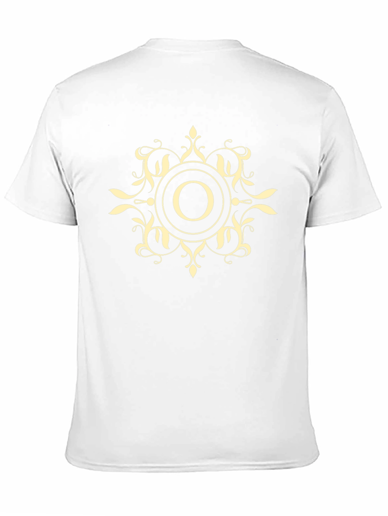 Ornate Initial O Black T-Shirt