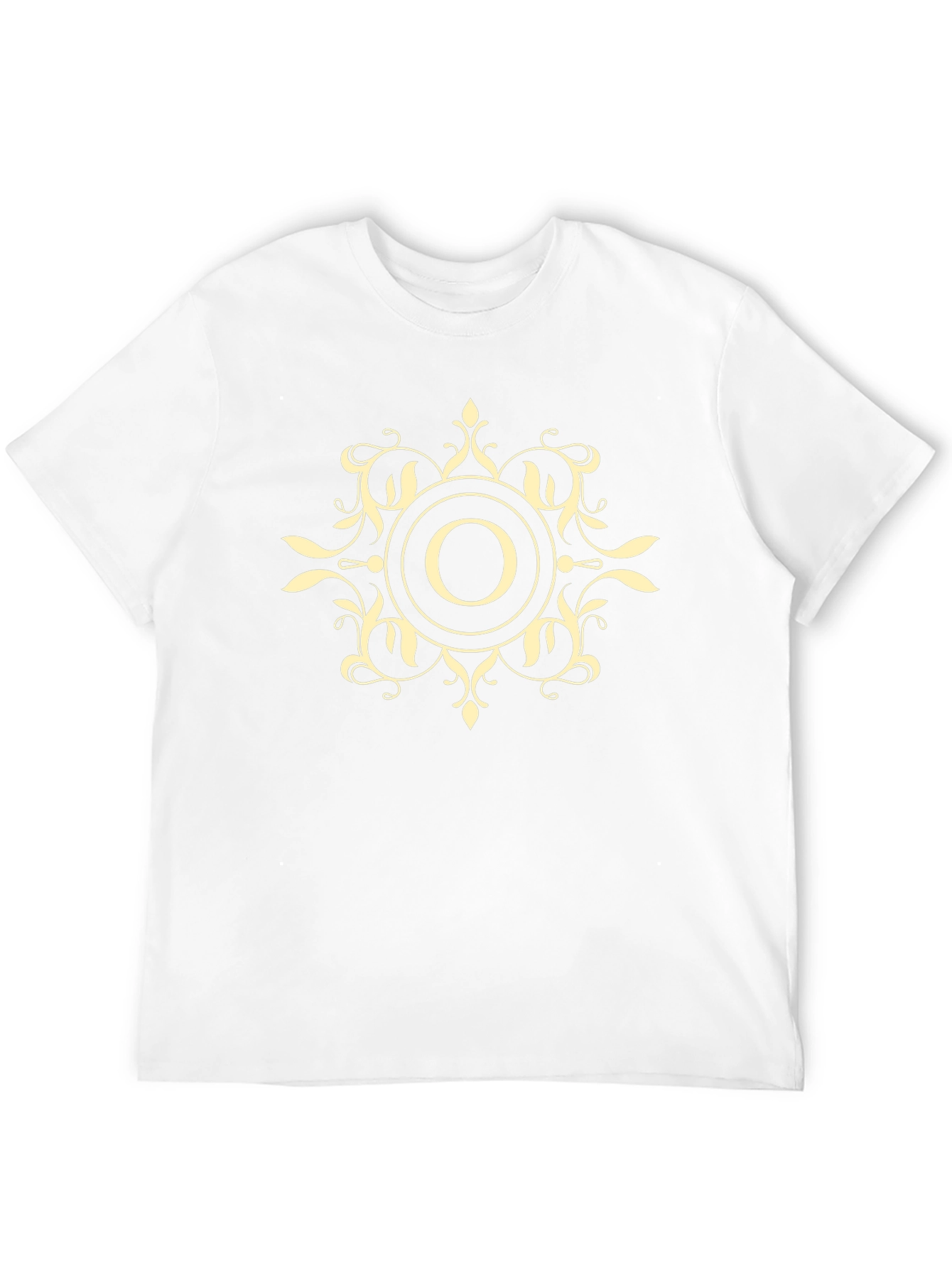 Ornate Initial O Black T-Shirt