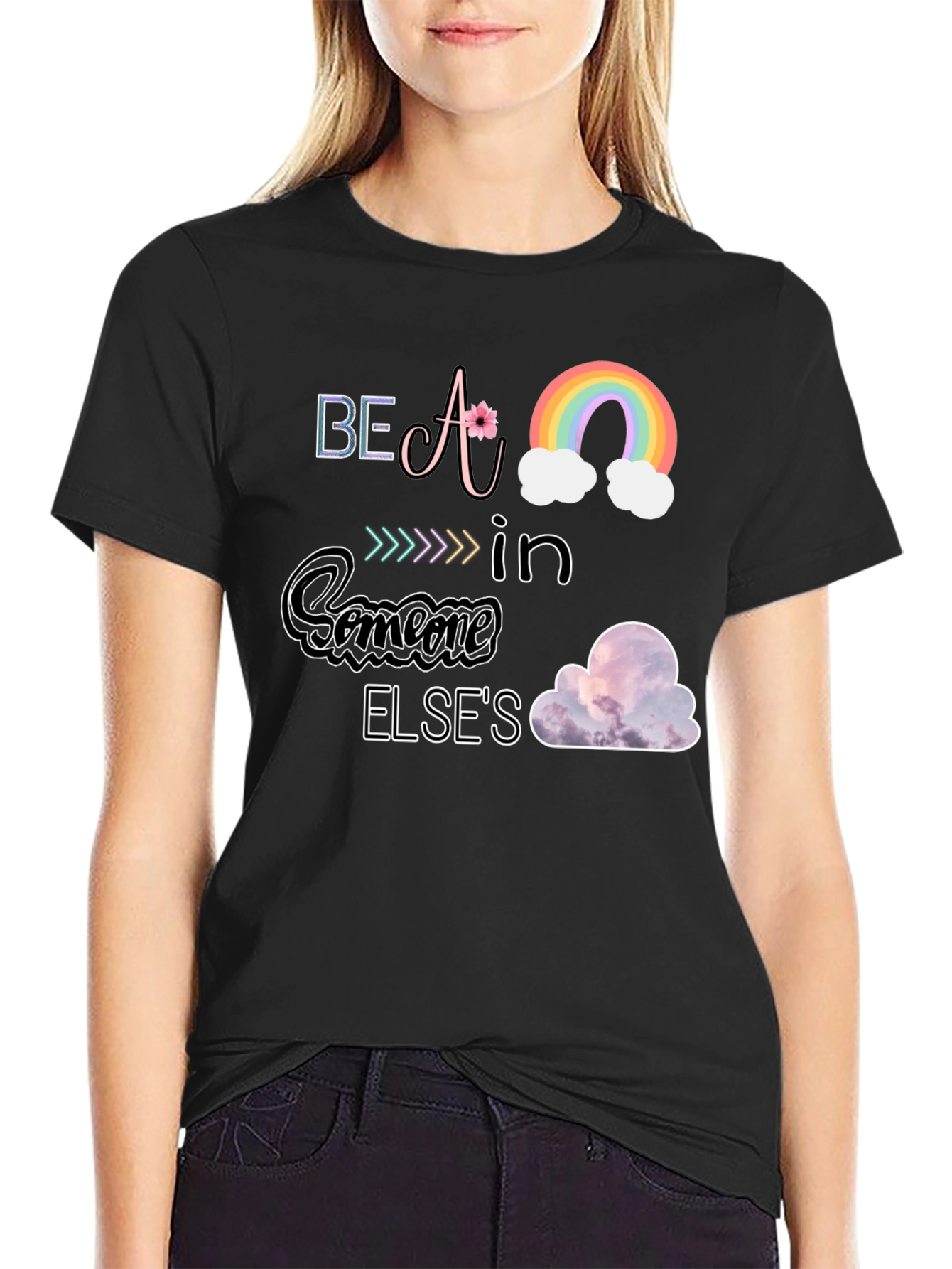 Inspirational Graphic T-Shirt - Be A Rainbow