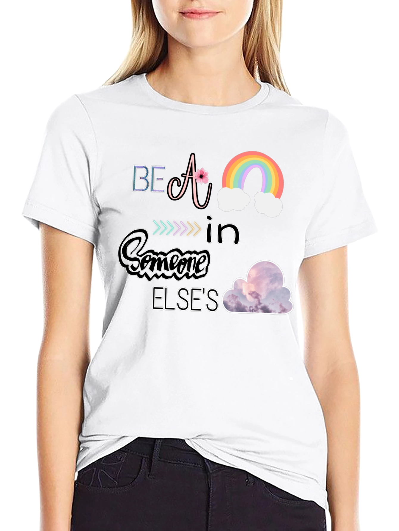 Inspirational Graphic T-Shirt - Be A Rainbow