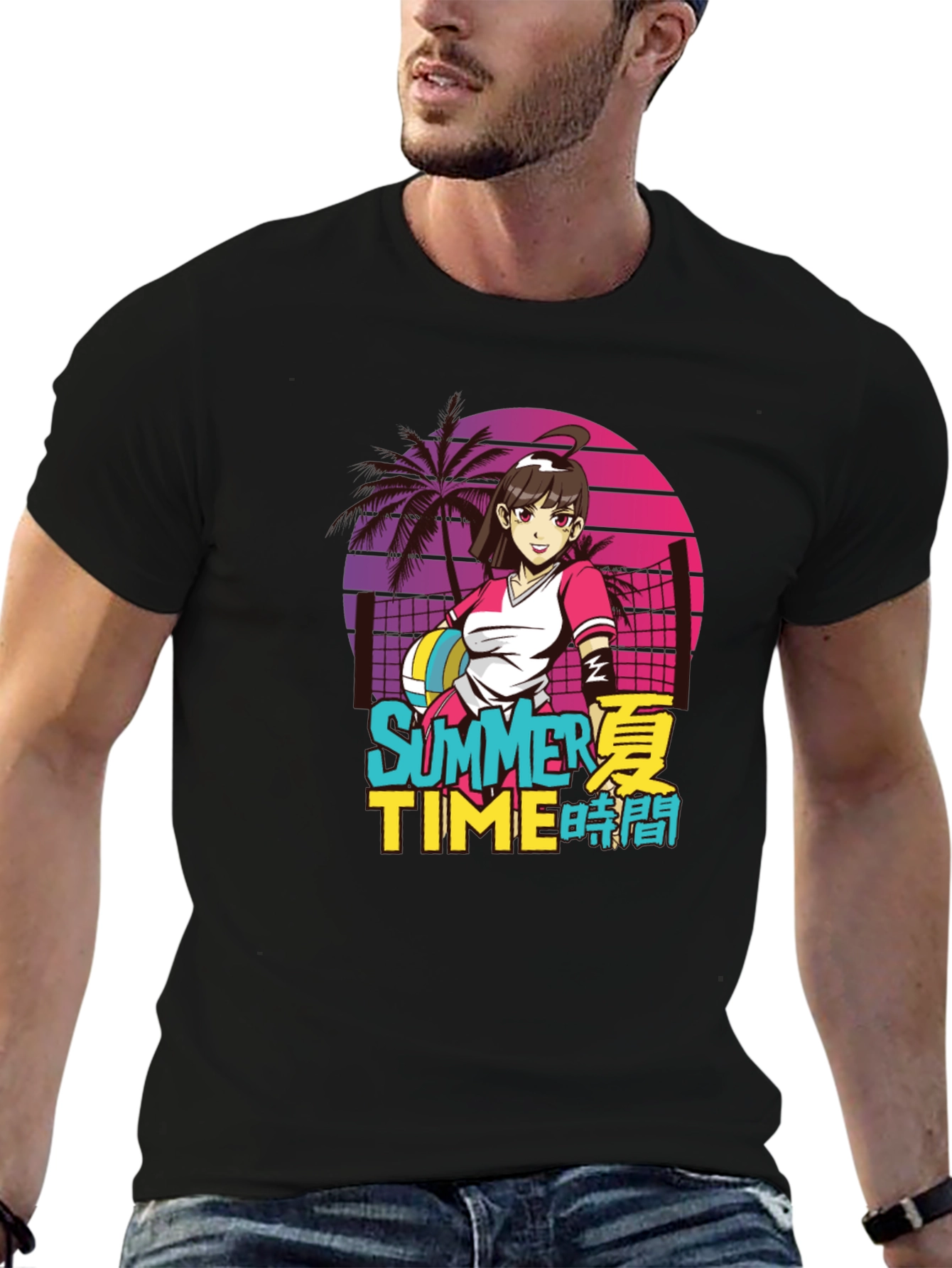 Anime Summer Time Graphic Tee