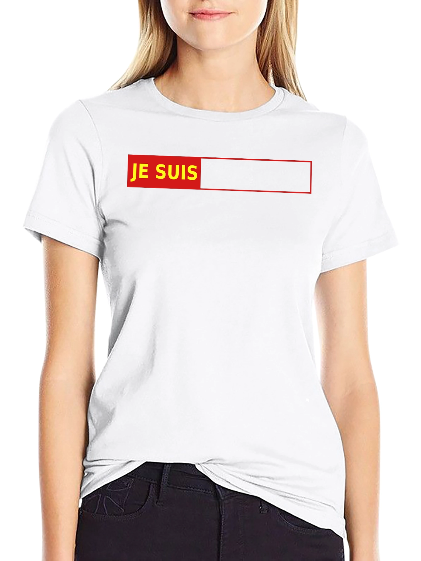 Je Suis Graphic T-Shirt - Black Cotton Tee