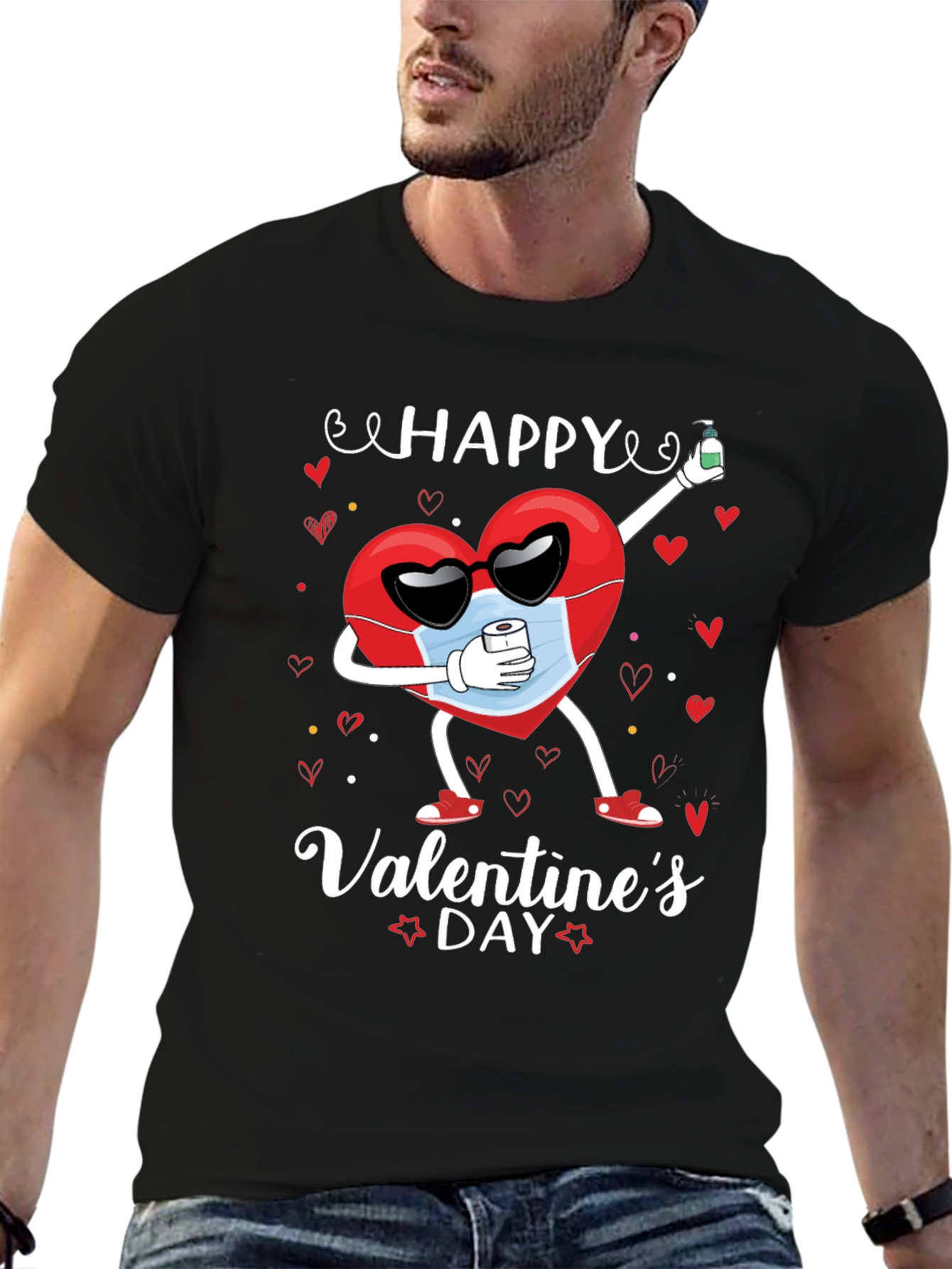 Happy Valentines Day Graphic T-Shirt