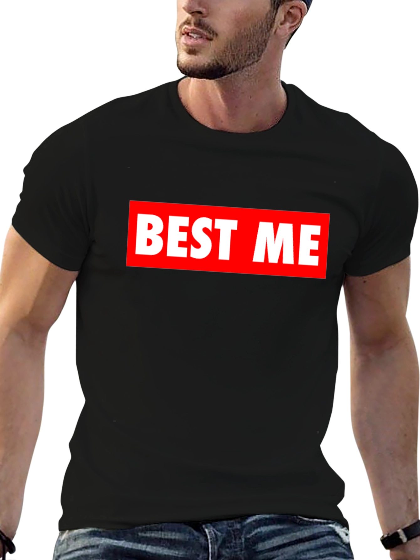 BEST ME Bold Graphic T-Shirt - Modern Casual Tee