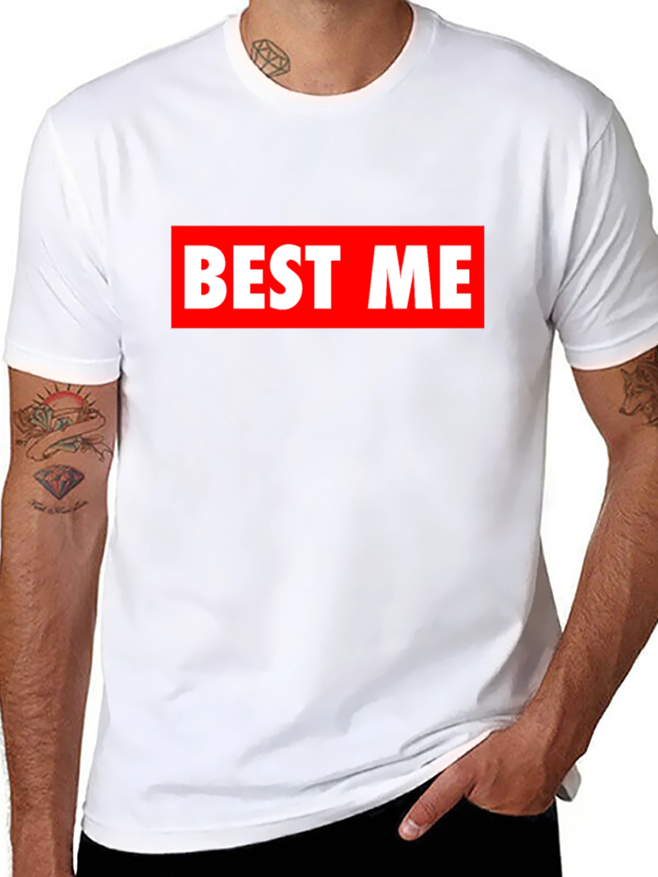 BEST ME Bold Graphic T-Shirt - Modern Casual Tee