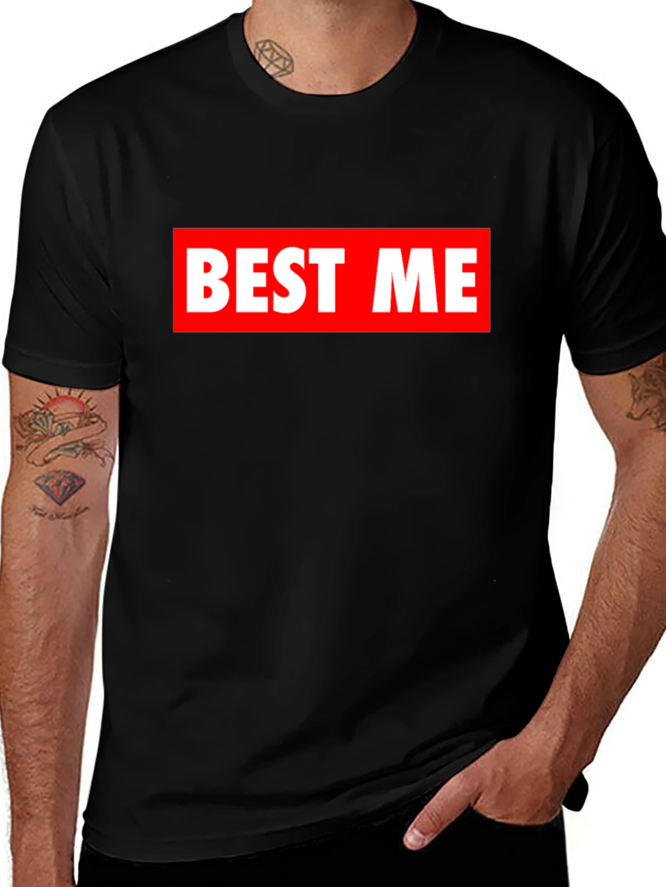 BEST ME Bold Graphic T-Shirt - Modern Casual Tee