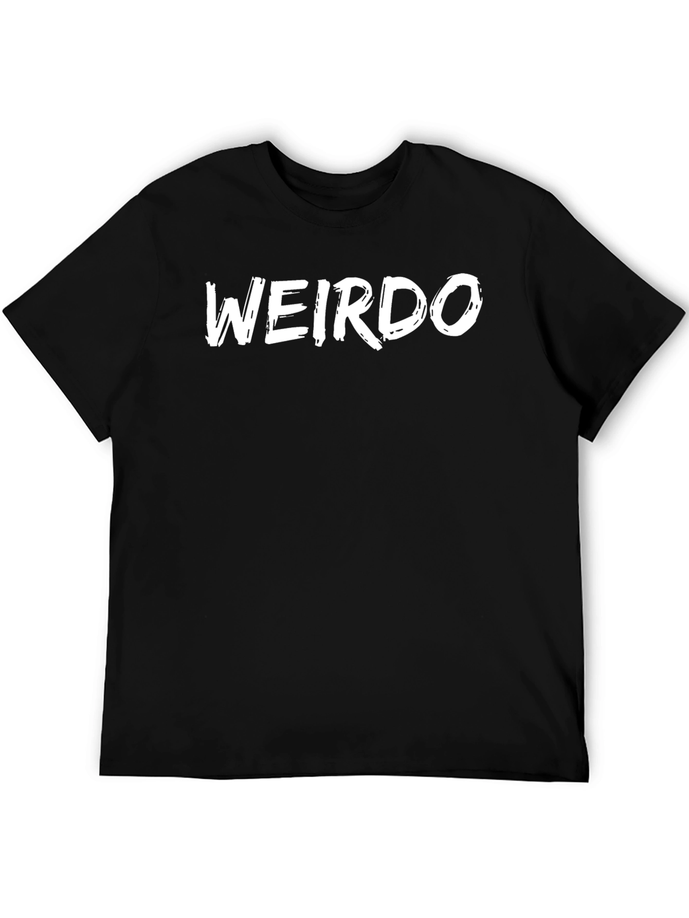 Weirdo Graphic Tee - Black Cotton Casual Shirt
