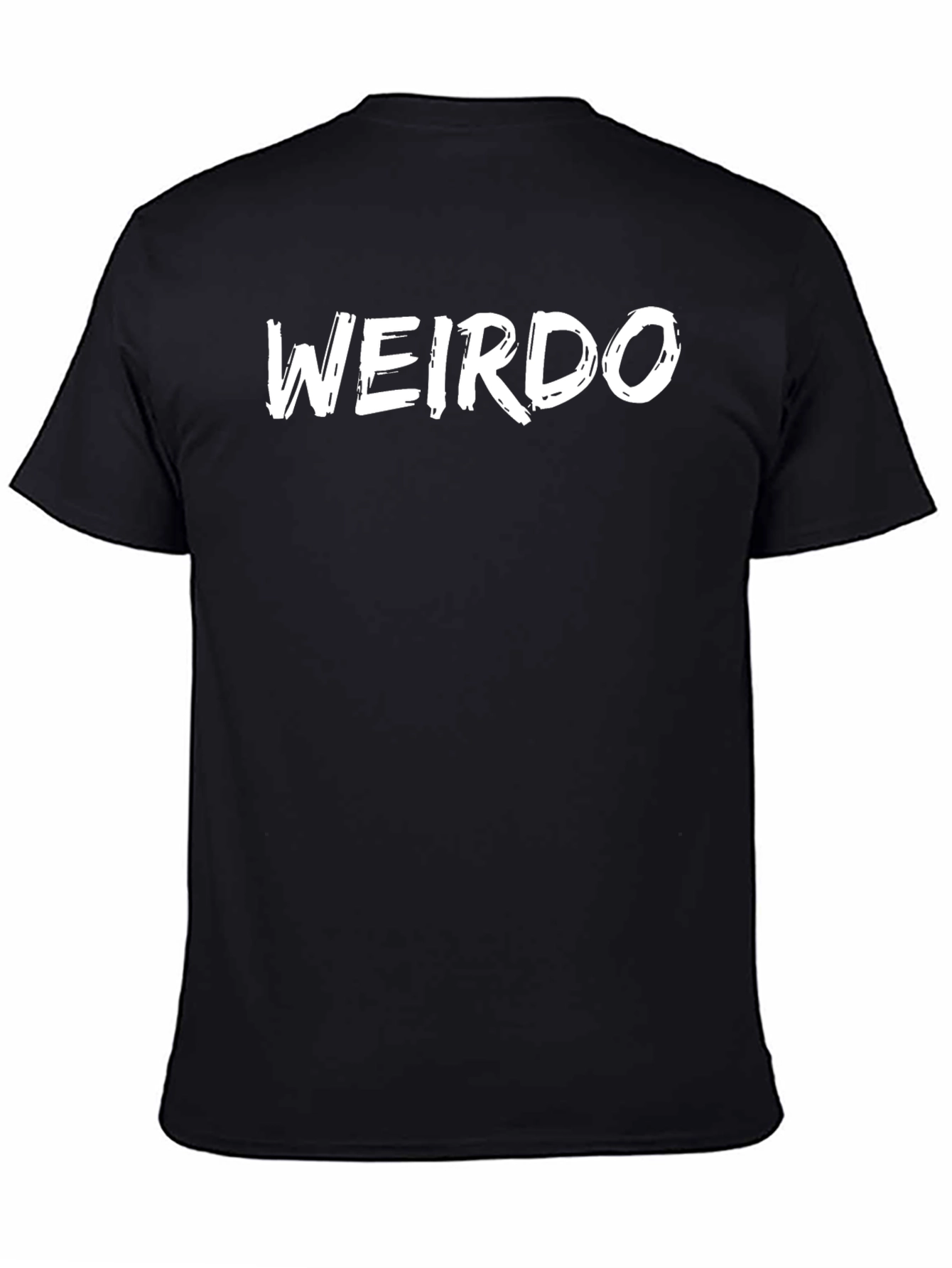 Weirdo Graphic Tee - Black Cotton Casual Shirt