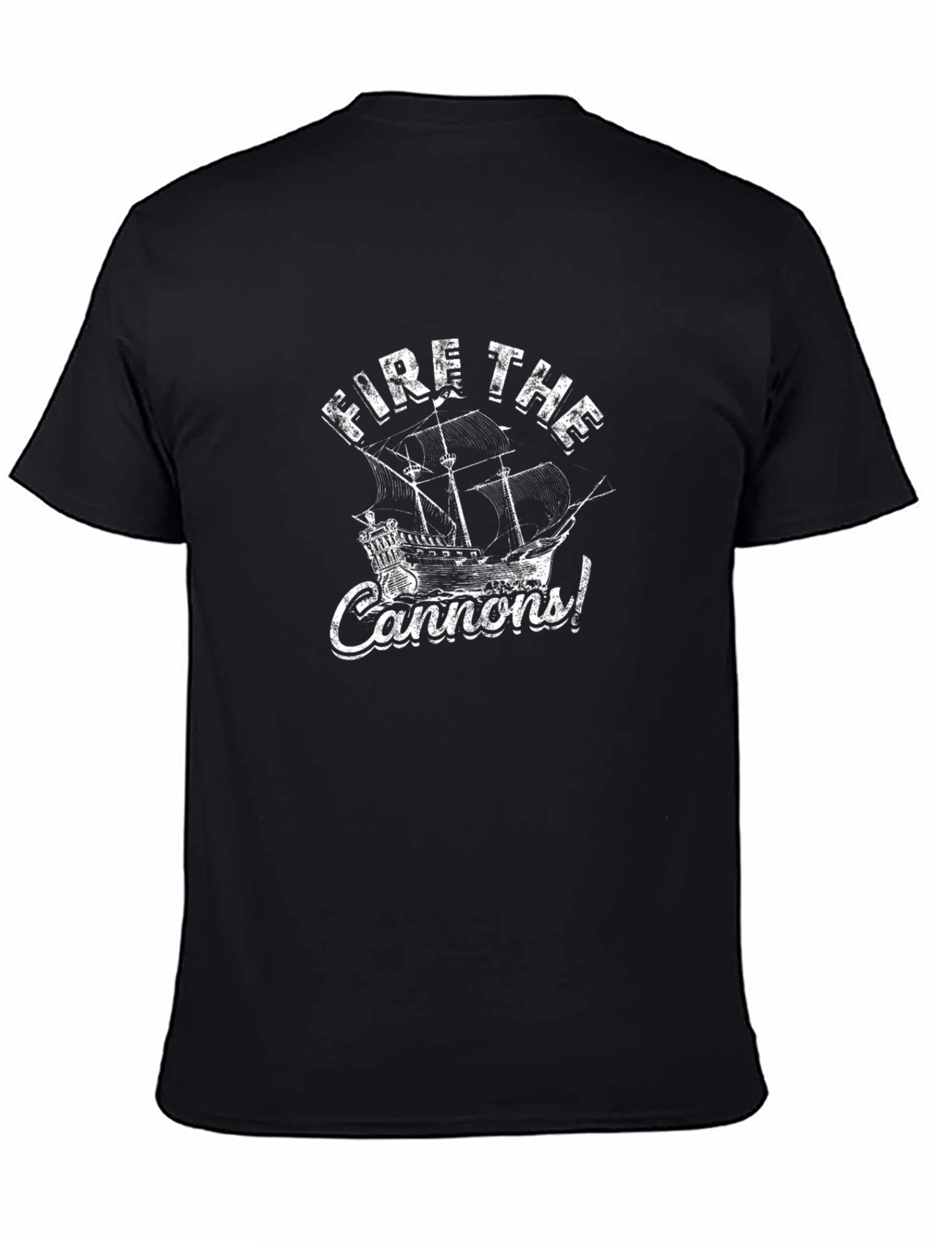 Fire the Cannons! Graphic Black T-Shirt