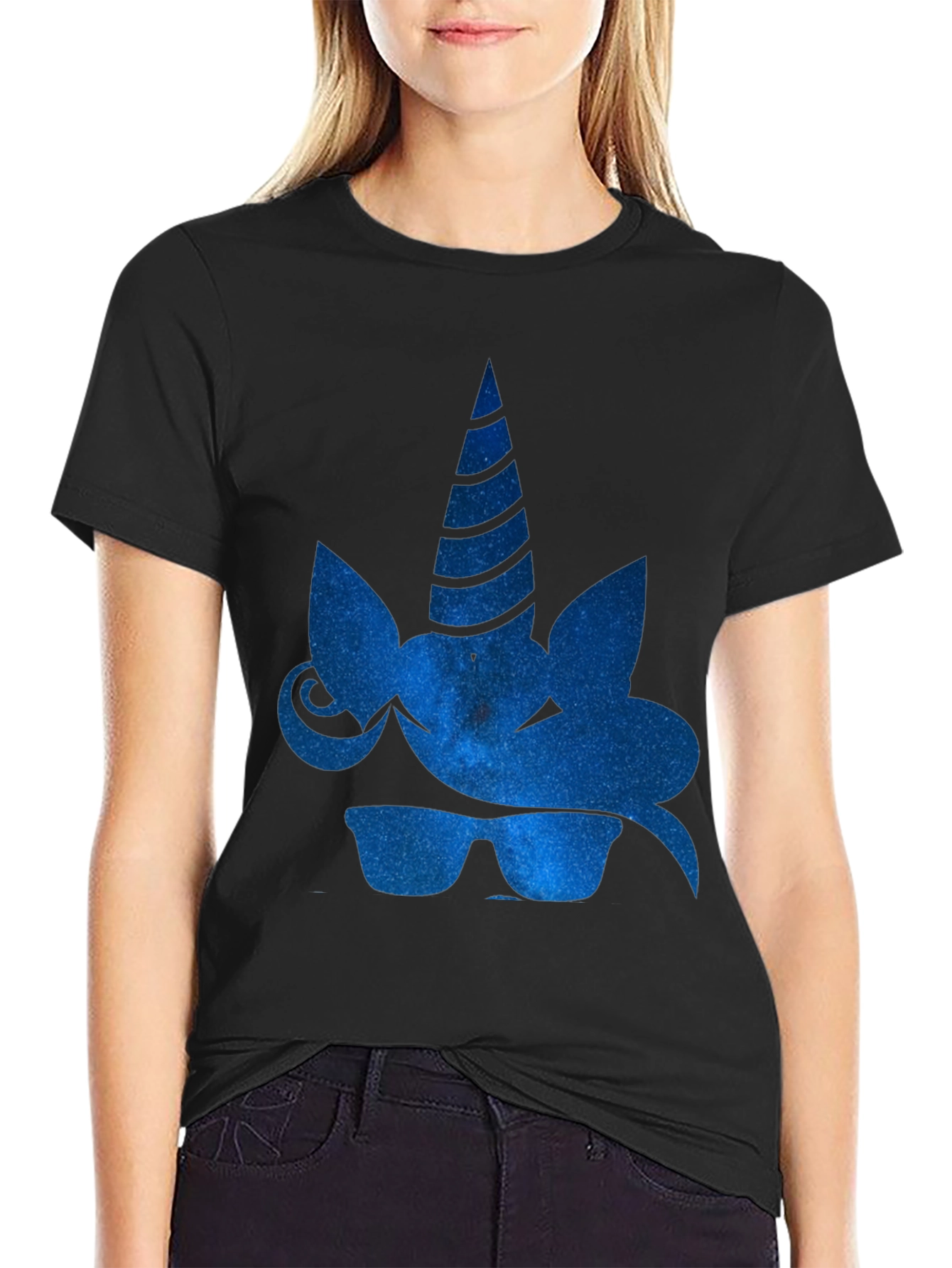 Cool Unicorn Black T-Shirt