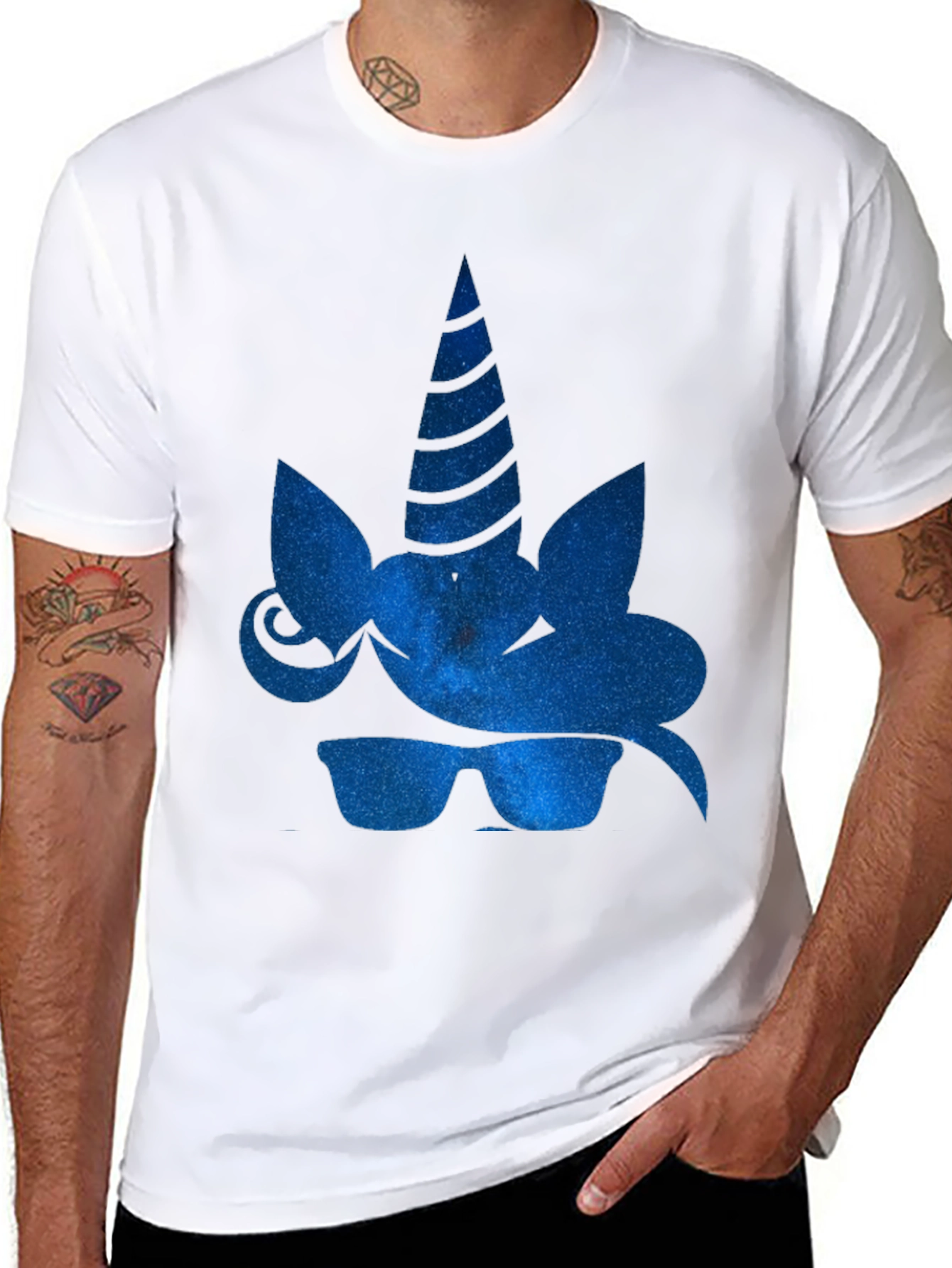 Cool Unicorn Black T-Shirt