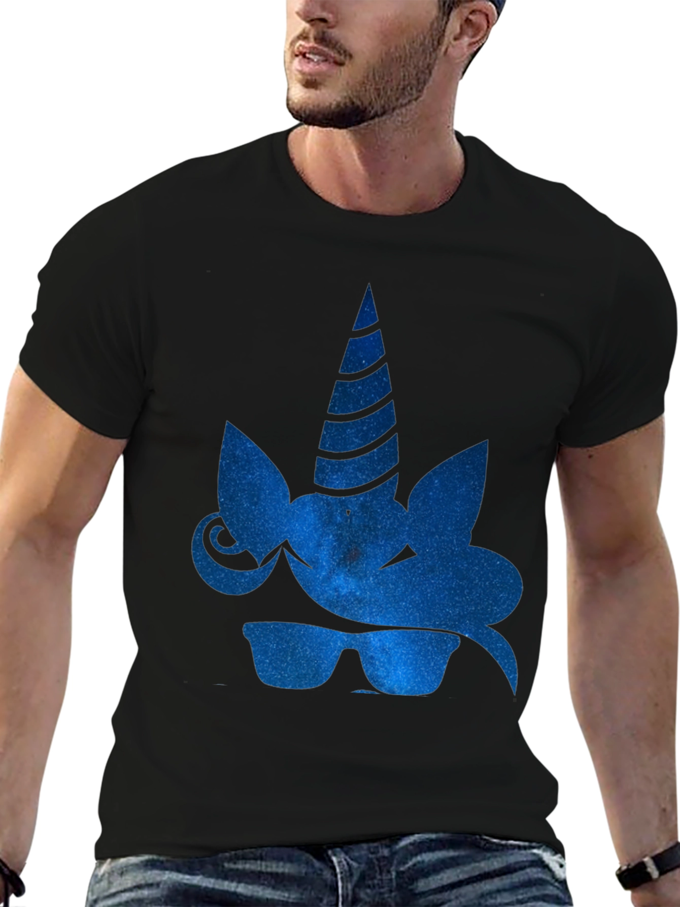 Cool Unicorn Black T-Shirt