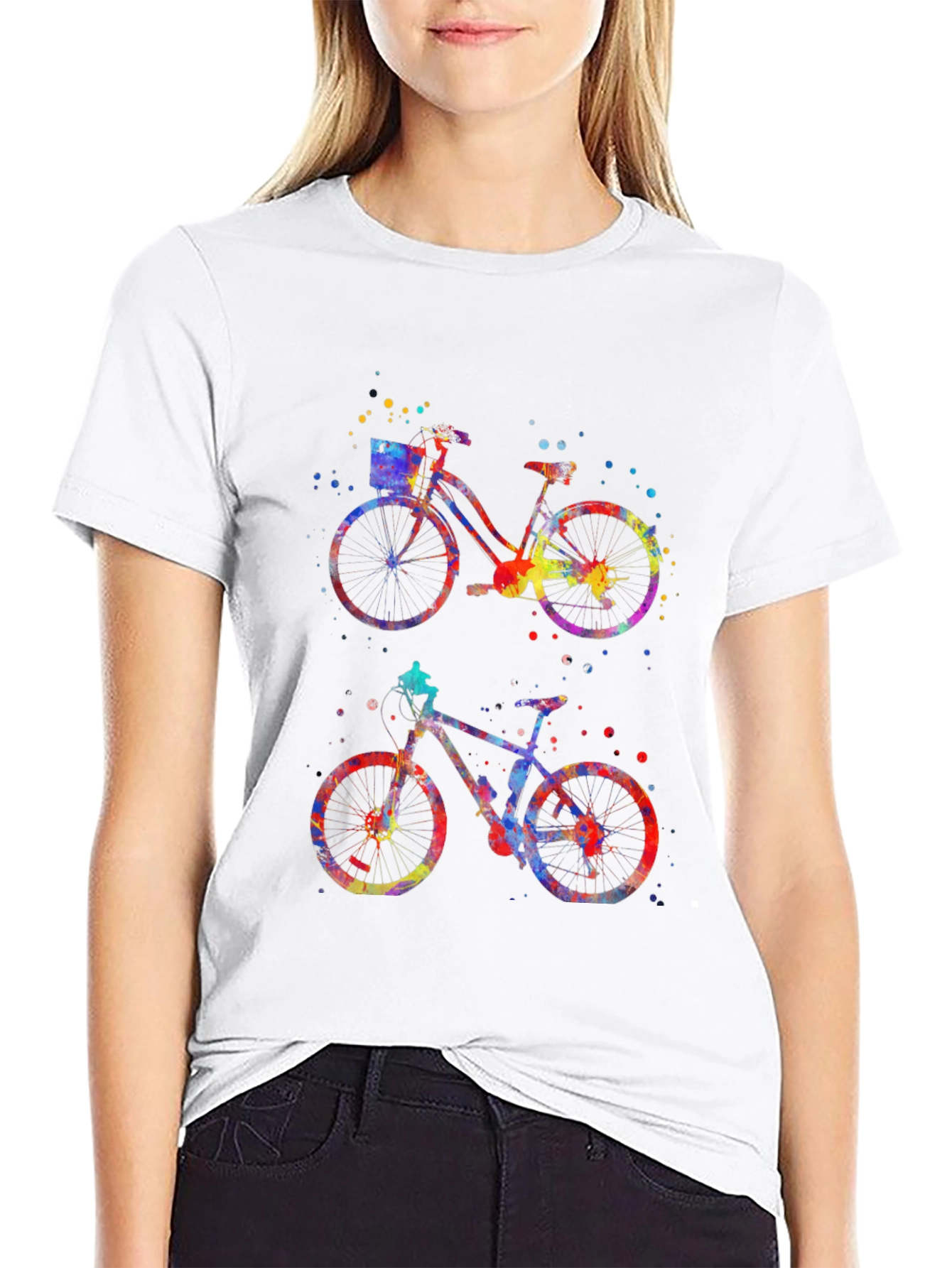 Watercolor Bicycle Graphic Tee