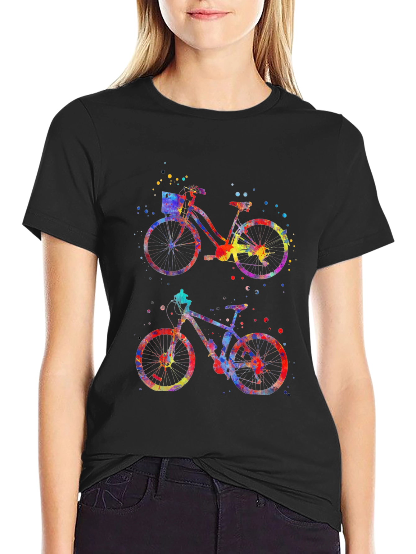 Watercolor Bicycle Graphic Tee