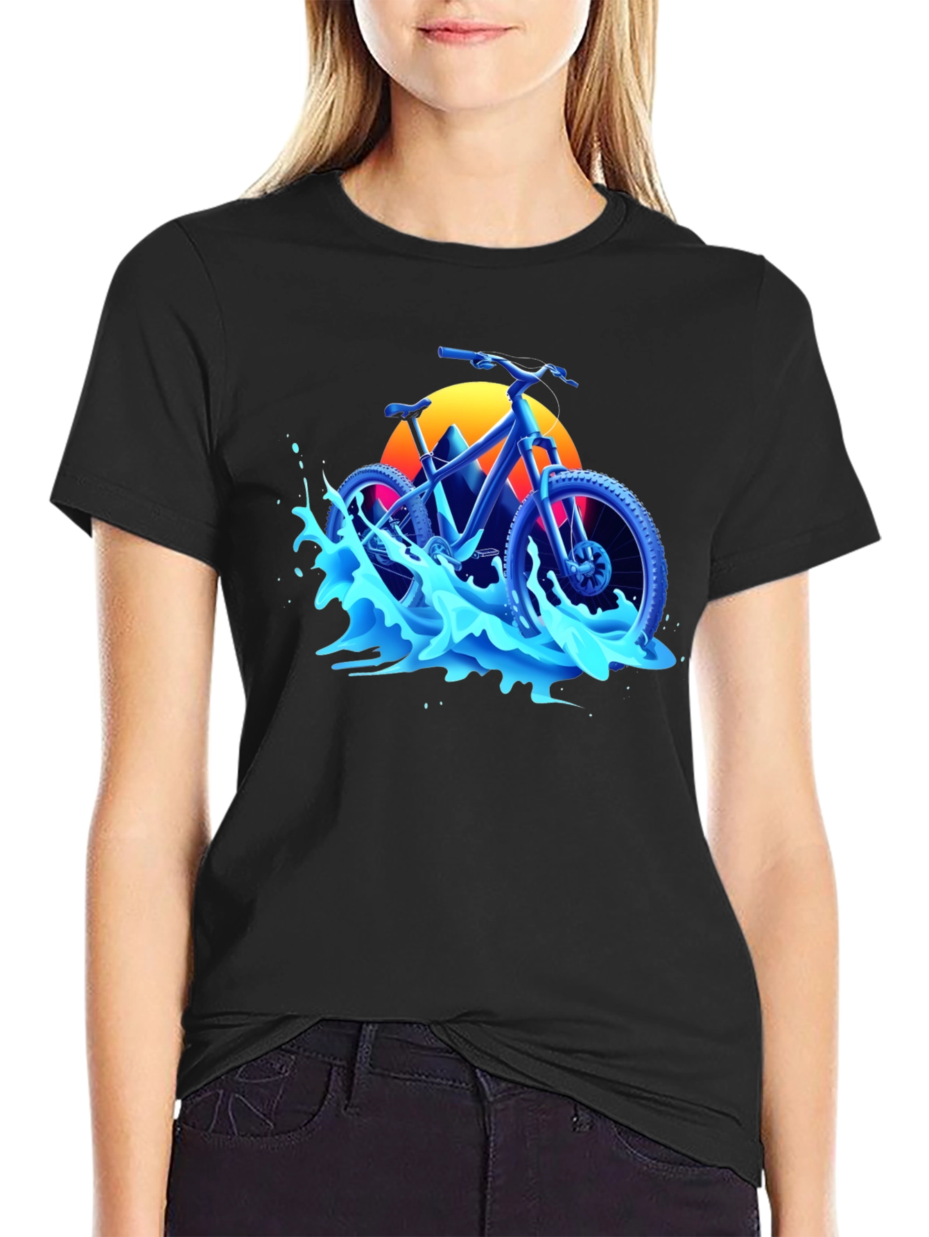 Mountain Bike Graphic Tee - Black