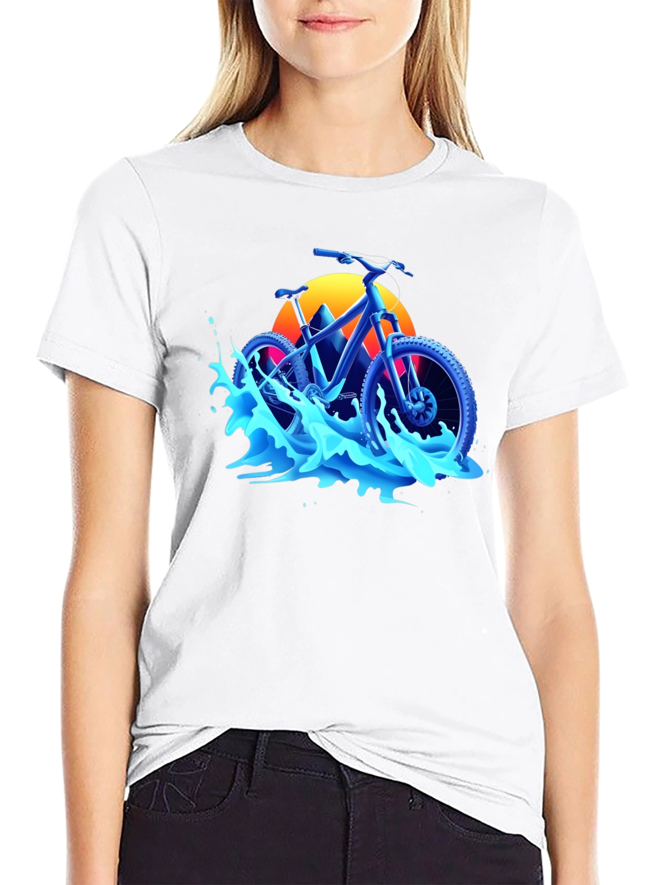 Mountain Bike Graphic Tee - Black