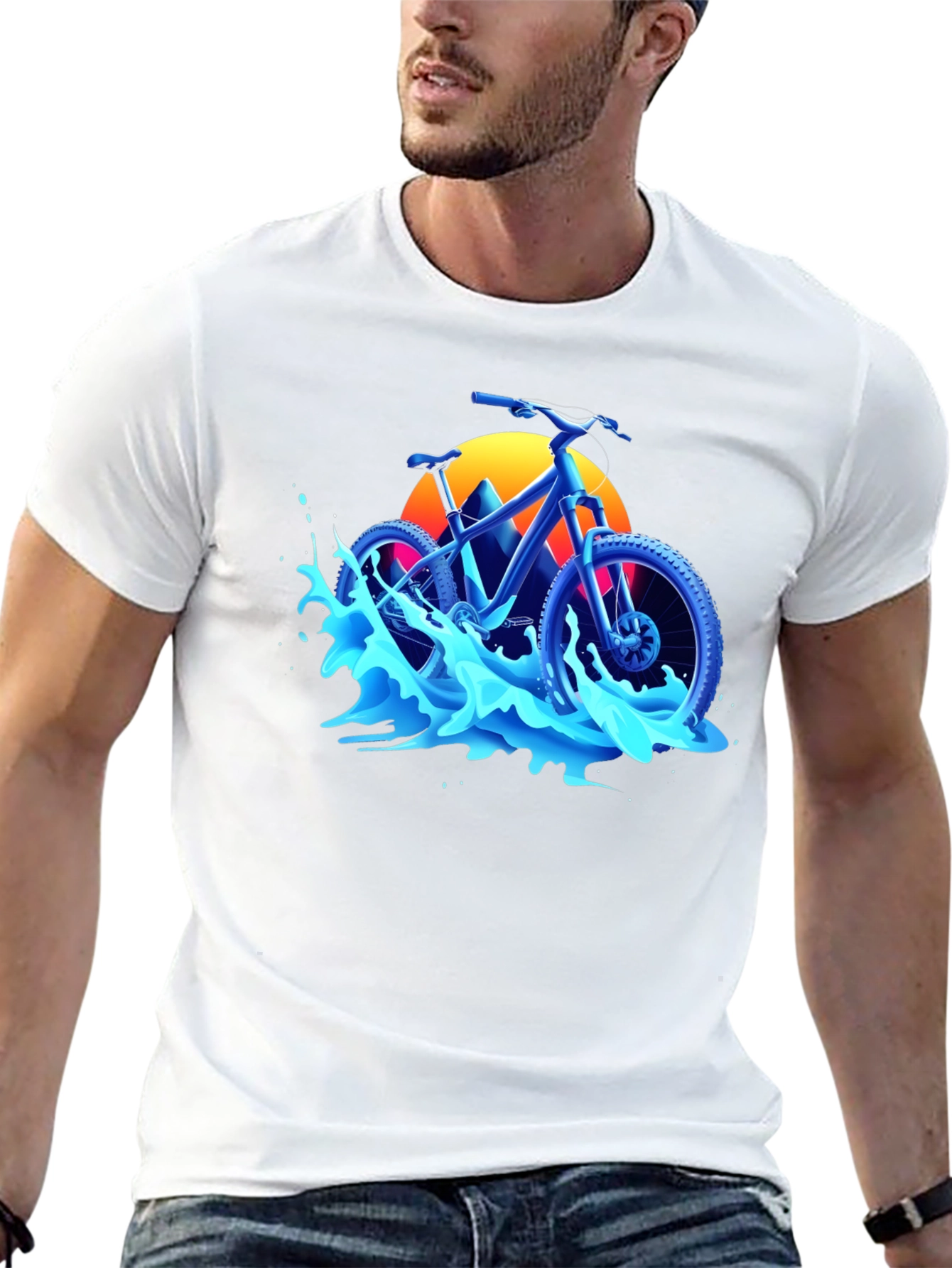 Mountain Bike Graphic Tee - Black