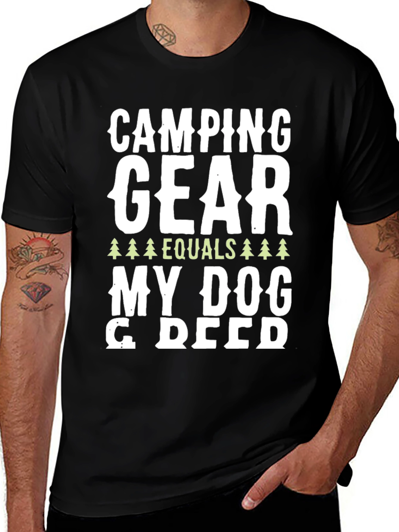 Camping Gear Equals My Dog T-Shirt