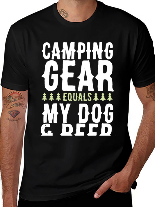 Camping Gear Equals My Dog T-Shirt