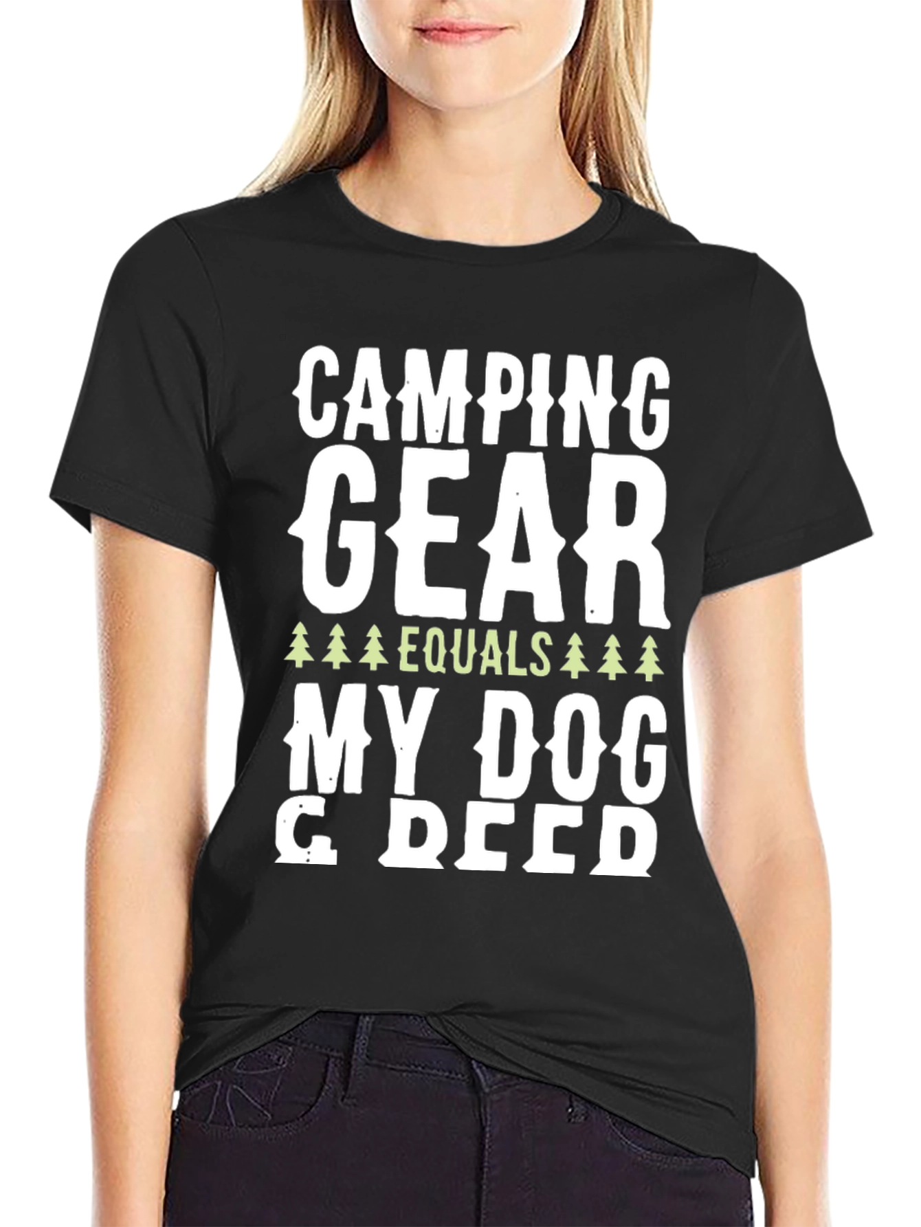 Camping Gear Equals My Dog T-Shirt