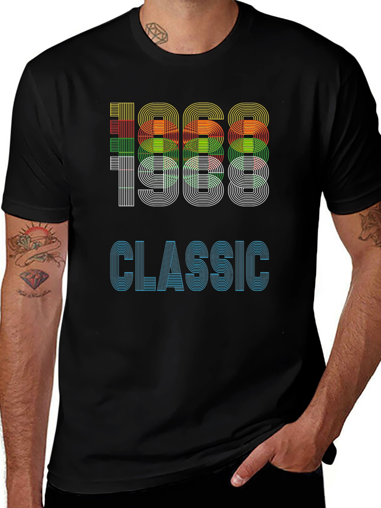 1968 Classic Graphic Tee - Retro Style