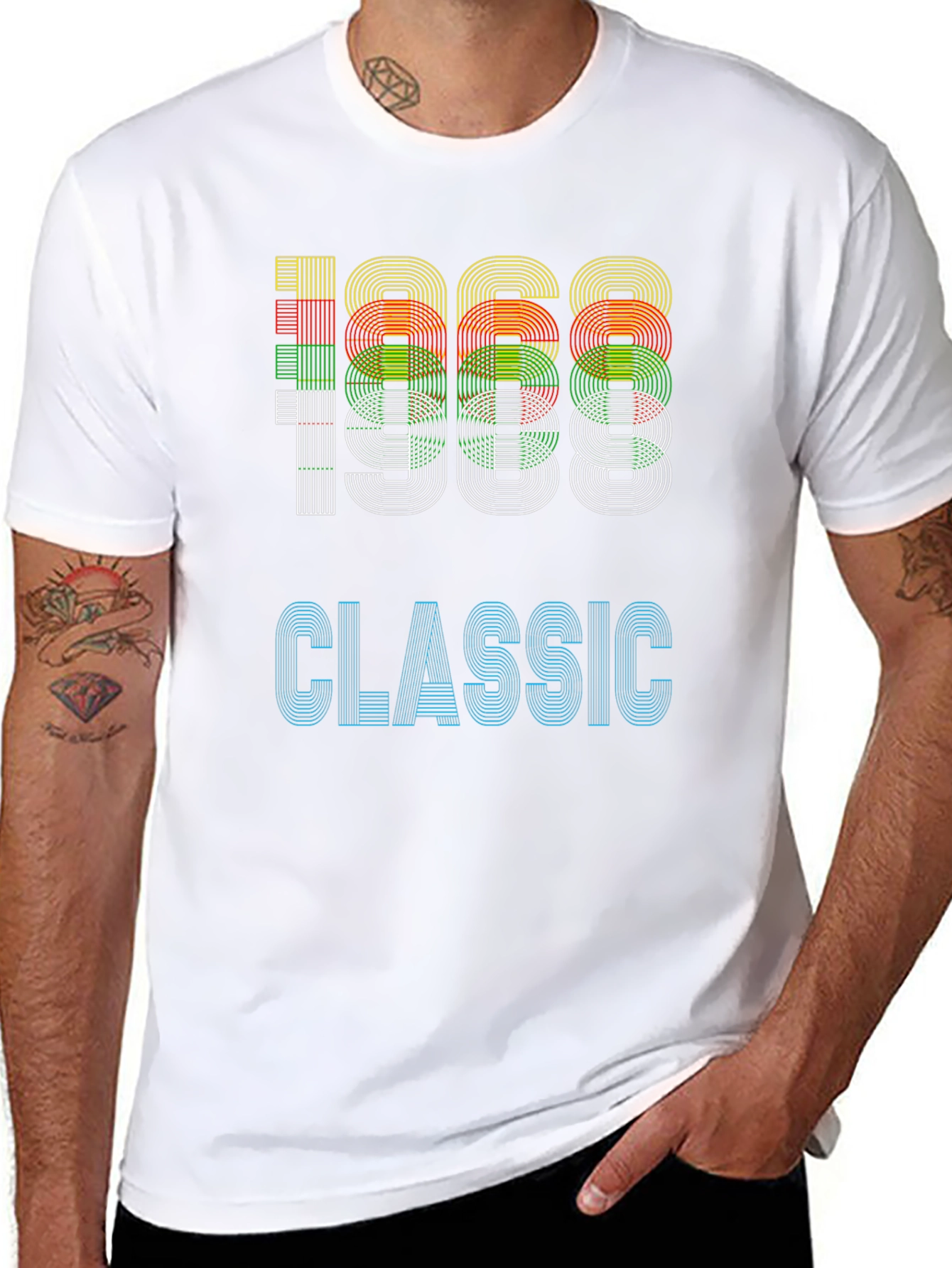 1968 Classic Graphic Tee - Retro Style