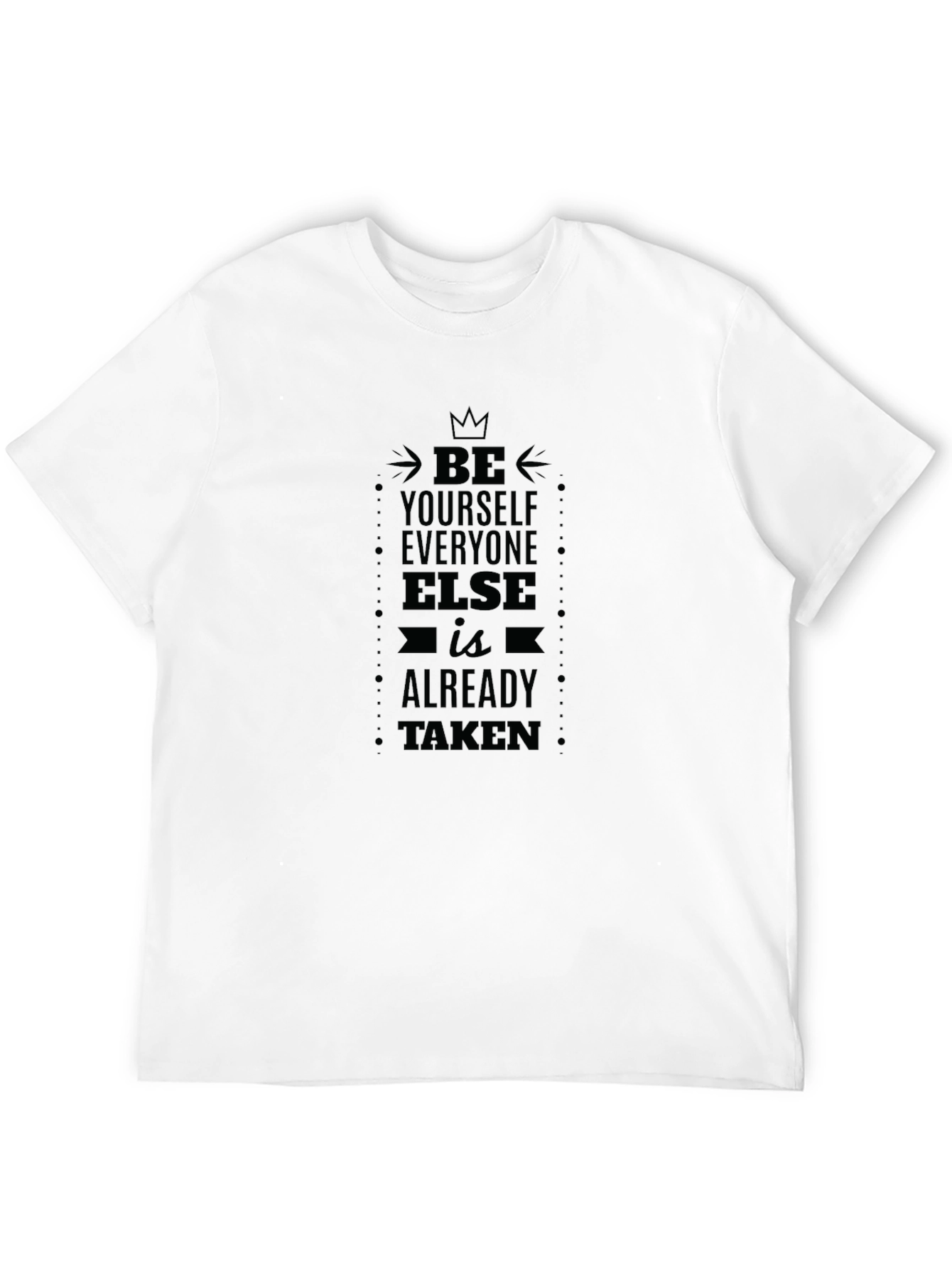 Be Yourself Graphic Tee - Inspiring Black T-Shirt