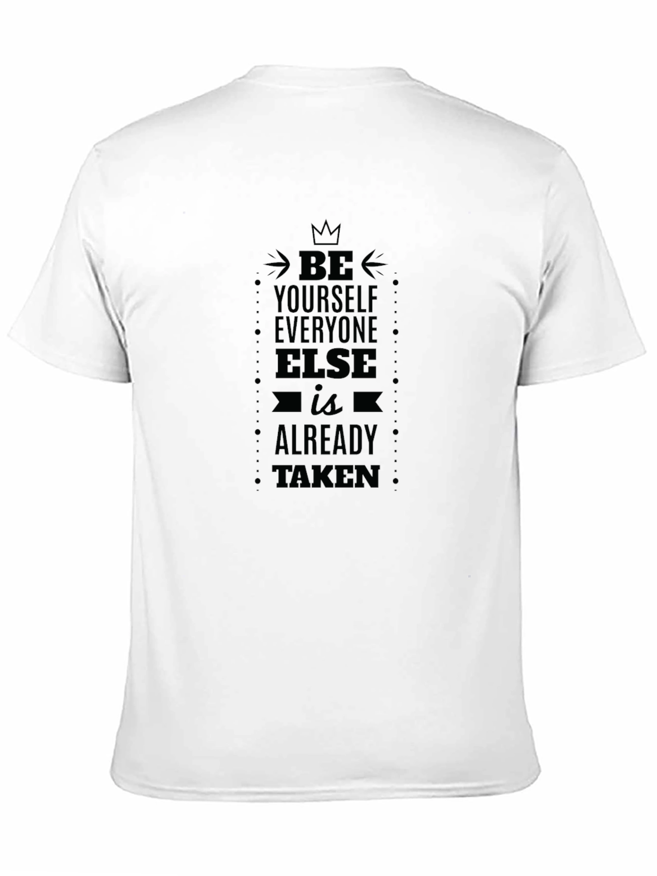 Be Yourself Graphic Tee - Inspiring Black T-Shirt