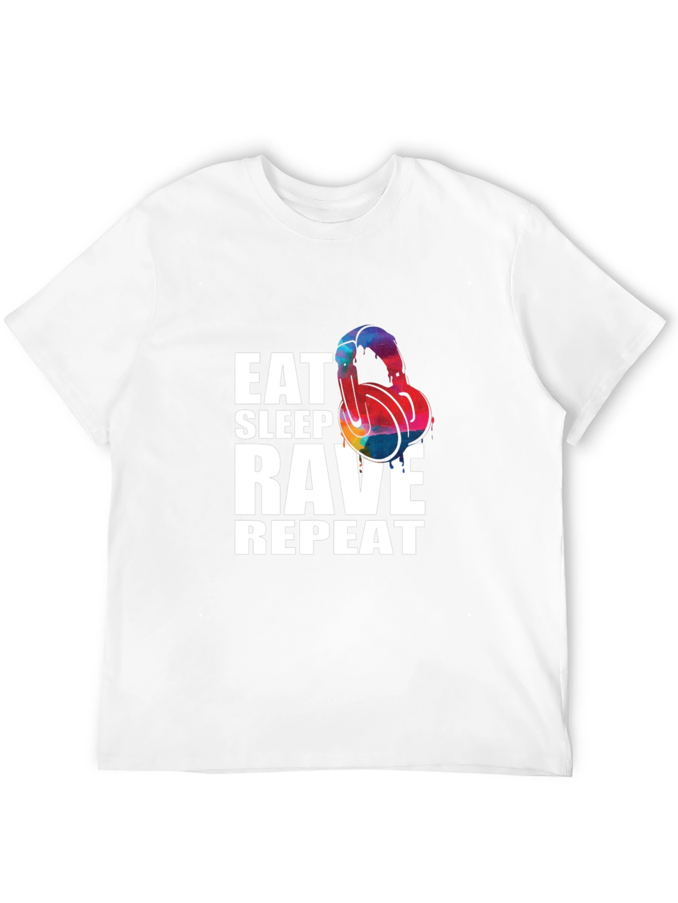 Eat Sleep Rave Repeat Graphic T-Shirt