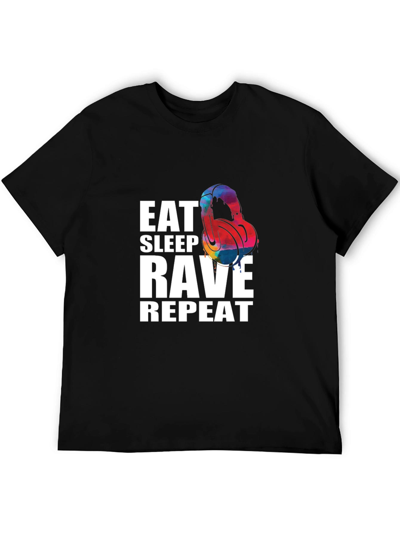 Eat Sleep Rave Repeat Graphic T-Shirt