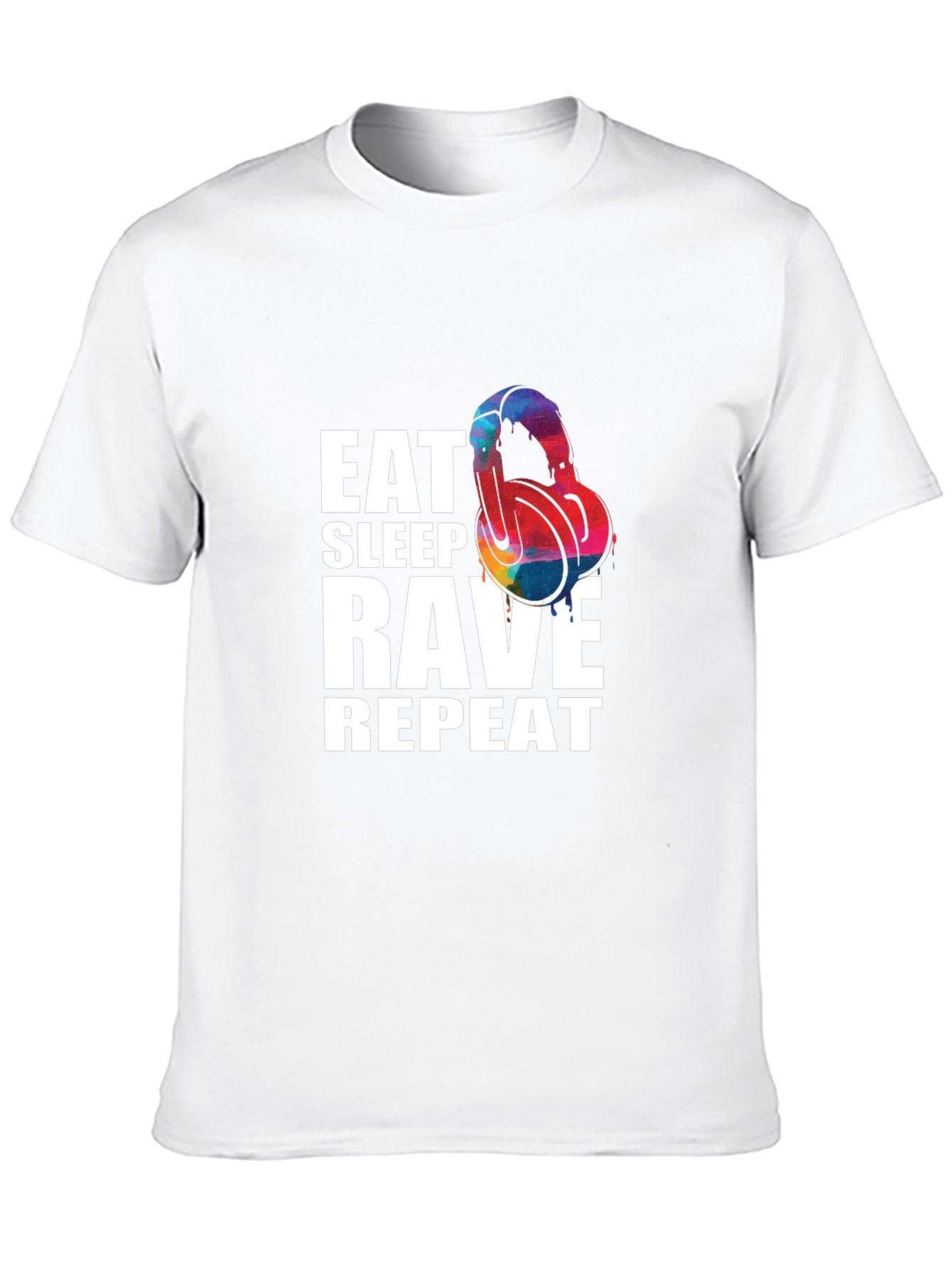 Eat Sleep Rave Repeat Graphic T-Shirt