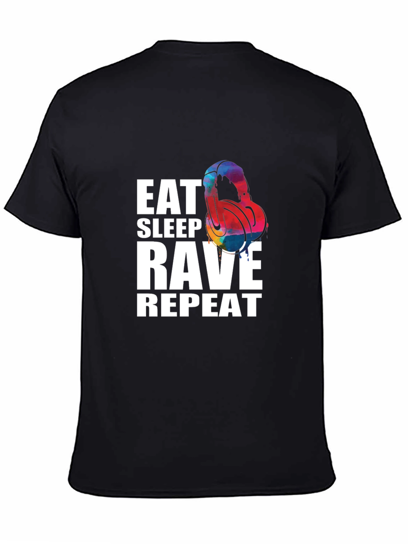 Eat Sleep Rave Repeat Graphic T-Shirt
